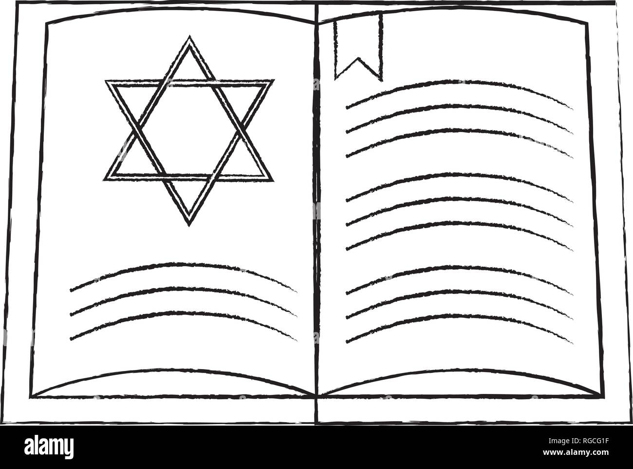 Jewish religion object Stock Vector