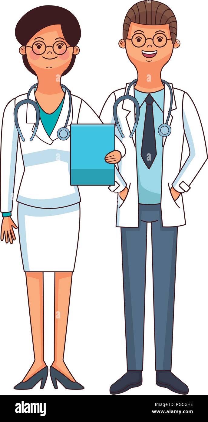 medicine doctor couple cartoon Stock Vector Image & Art - Alamy medicine doctor couple cartoon Stock Vector Image & Art - Alamy
