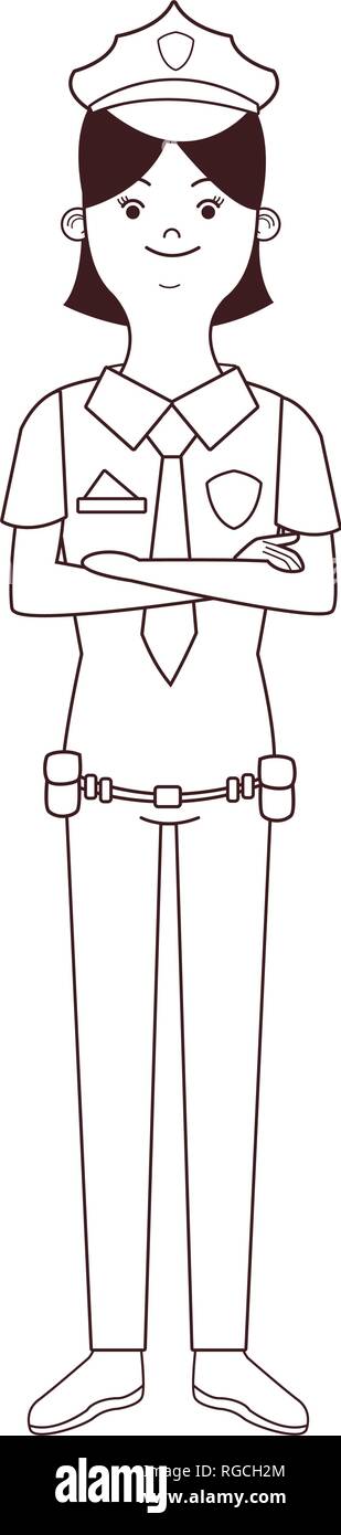 policewoman isolated avatar Stock Vector Image & Art - Alamy