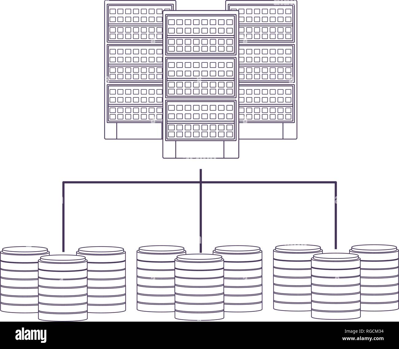 server with hard drive Stock Vector Image & Art - Alamy