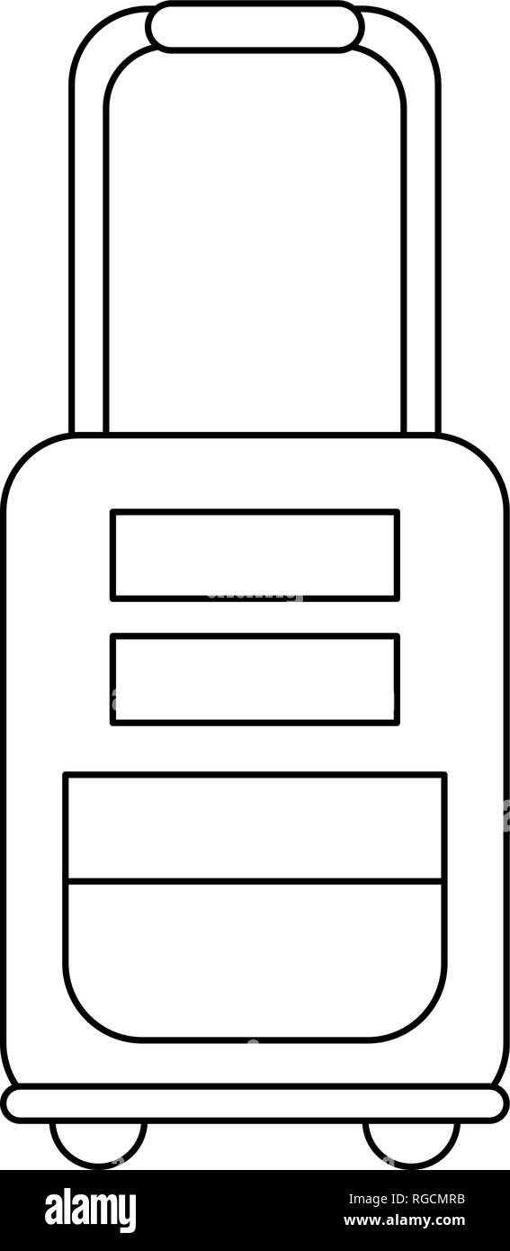travel luggage isolated black and white Stock Vector Image &amp; Art - Alamy