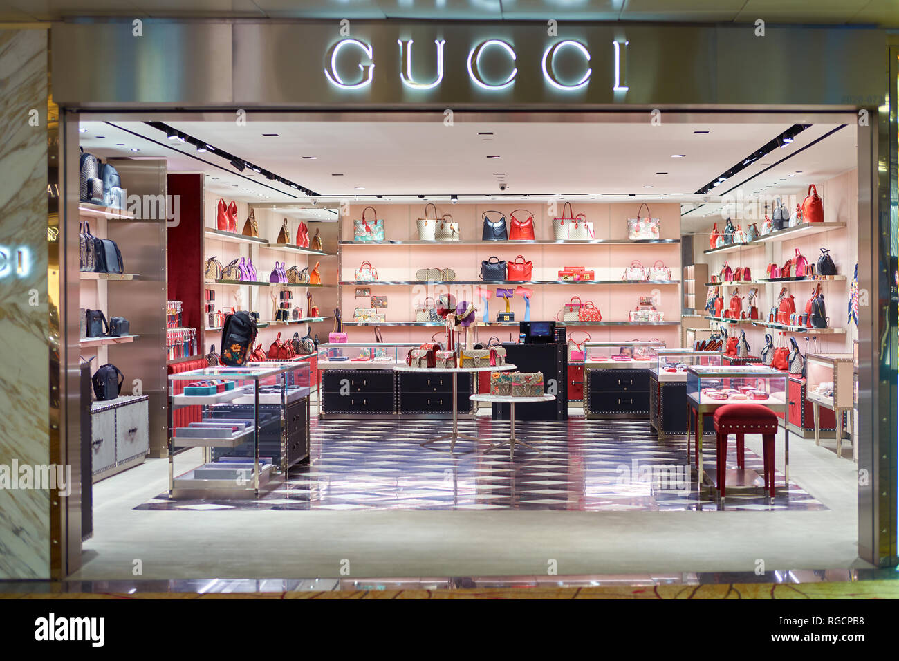 Gucci store at Singapore Changi Airport 