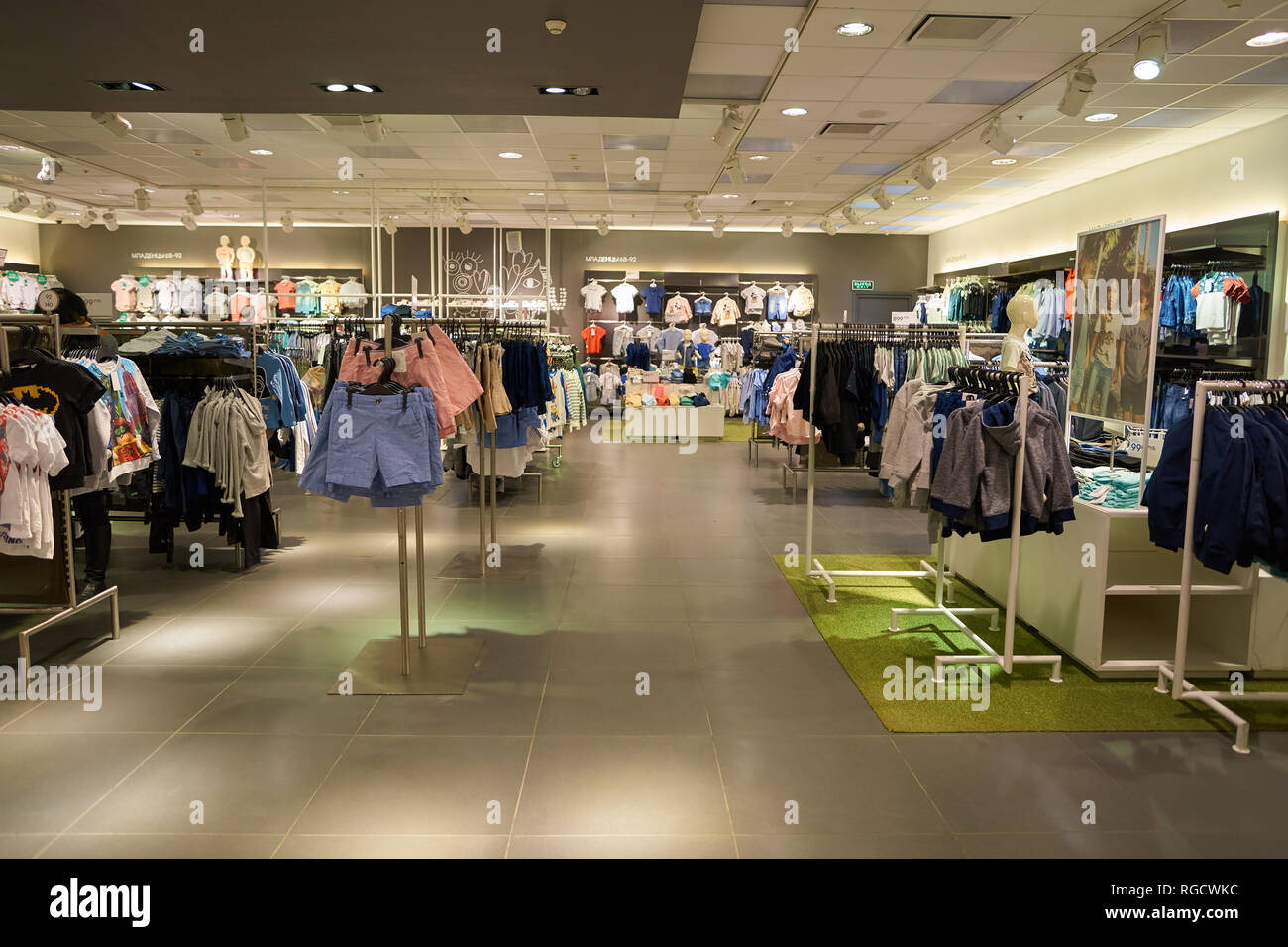 SAINT PETERSBURG, RUSSIA - CIRCA APRIL, 2017: inside a H & M store. H & M  Hennes & Mauritz AB is a Swedish multinational retail-clothing company,  know Stock Photo - Alamy