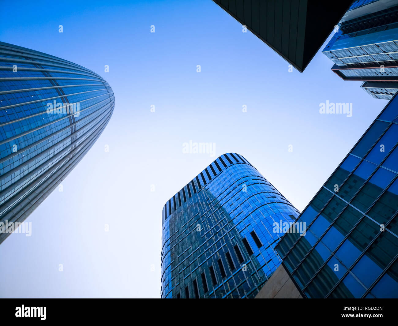 low angle view of skyscrapers in Shenzhen,China Stock Photo - Alamy