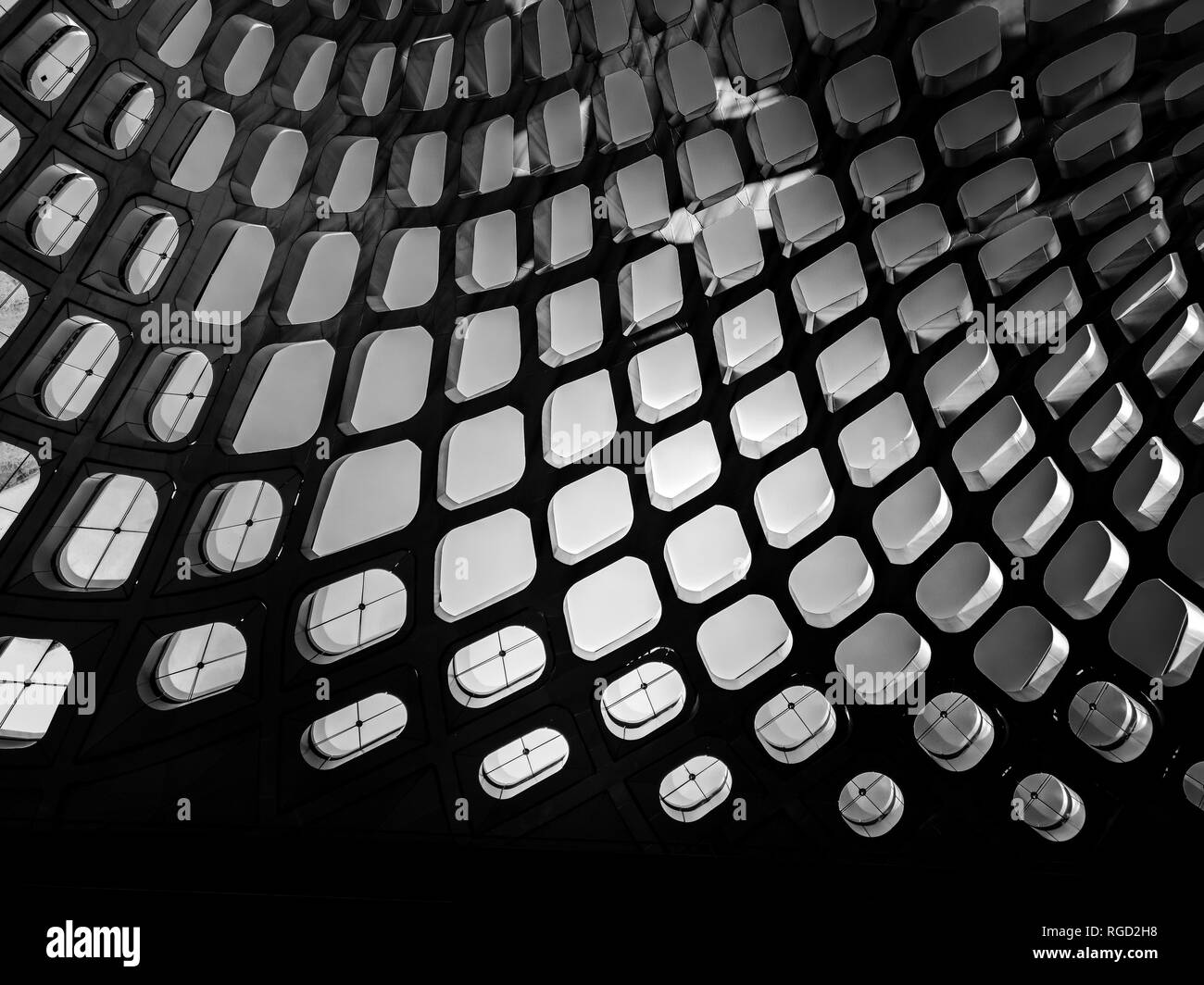 Modern Architecture close up with Black & white Color Stock Photo - Alamy