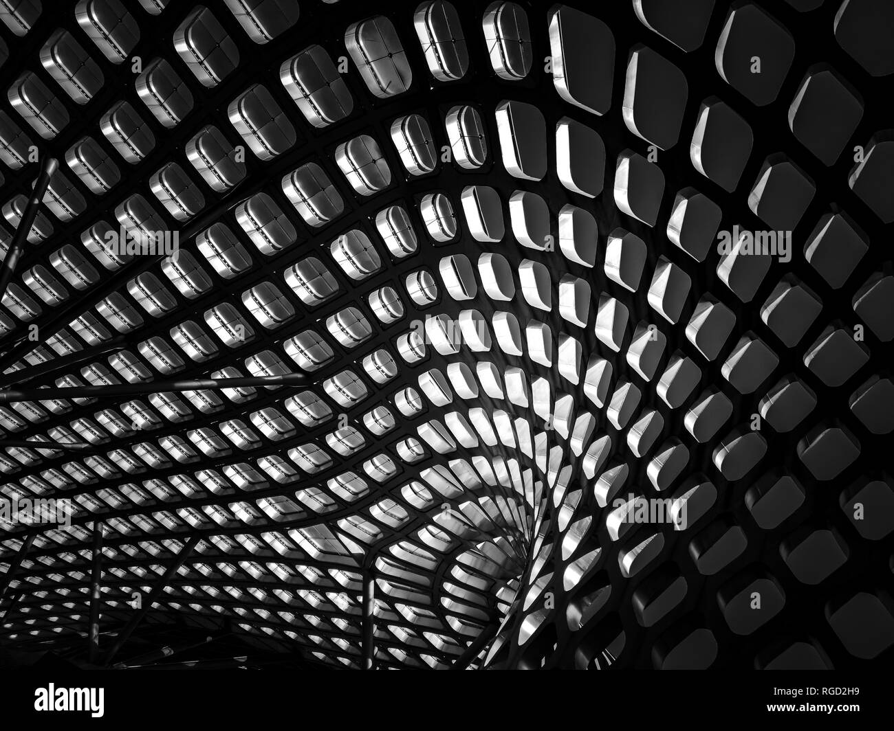 Modern Architecture close up with Black & white Color Stock Photo - Alamy
