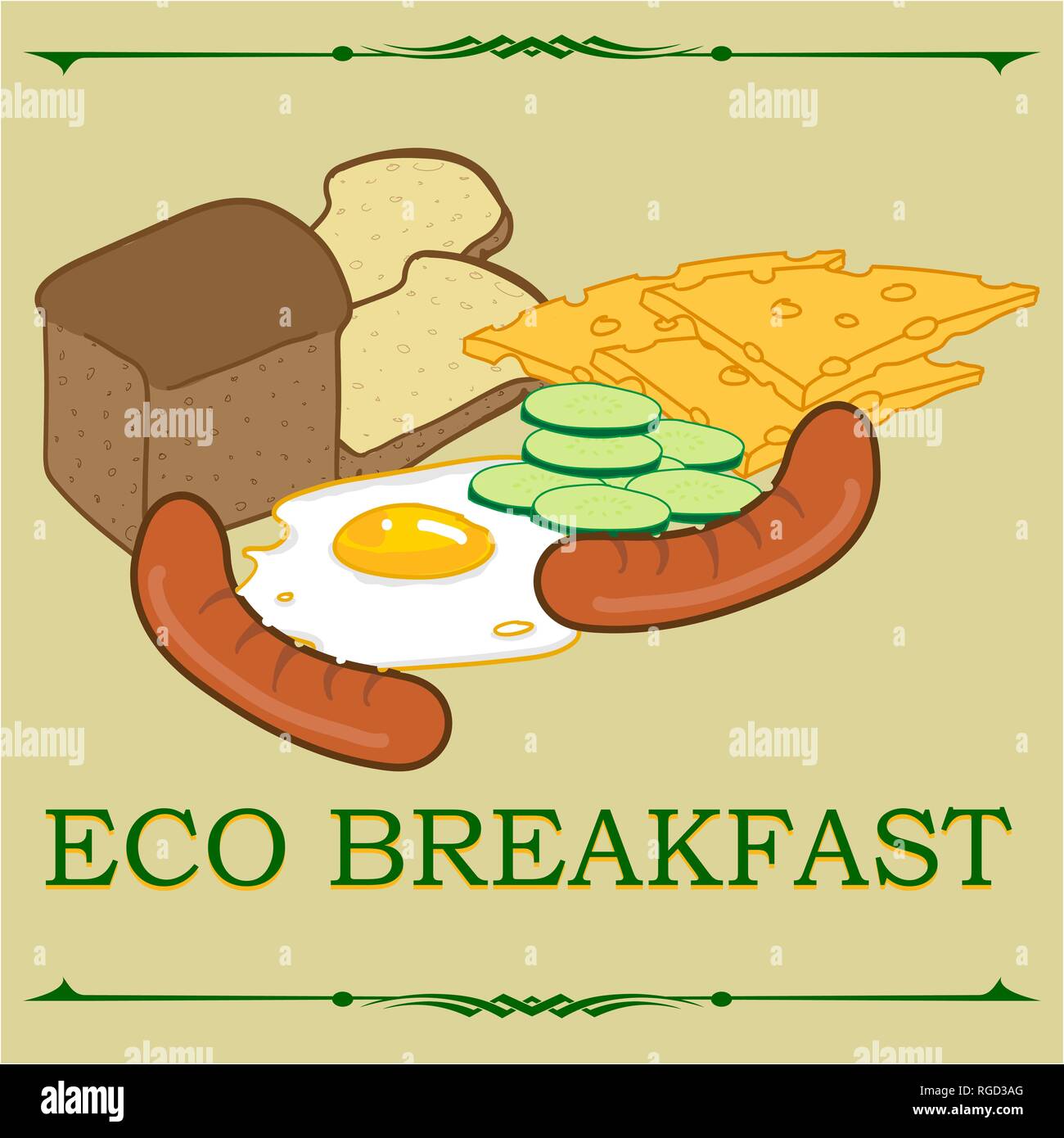 Bread cheese Stock Vector Images - Alamy