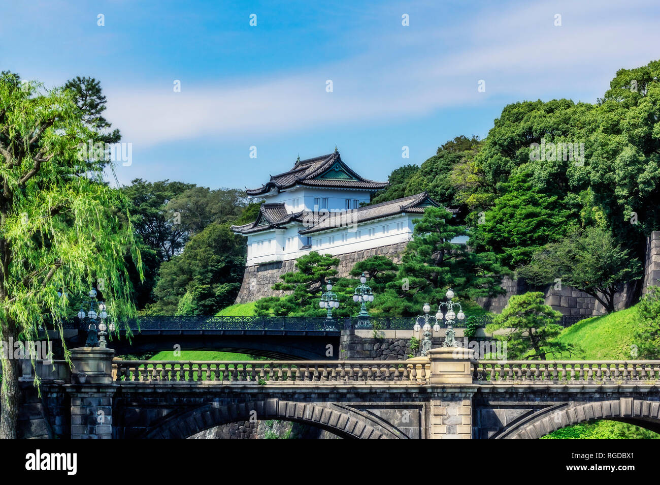 Japan, Tokyo, Chiyoda district, Imperial Palace area Stock Photo
