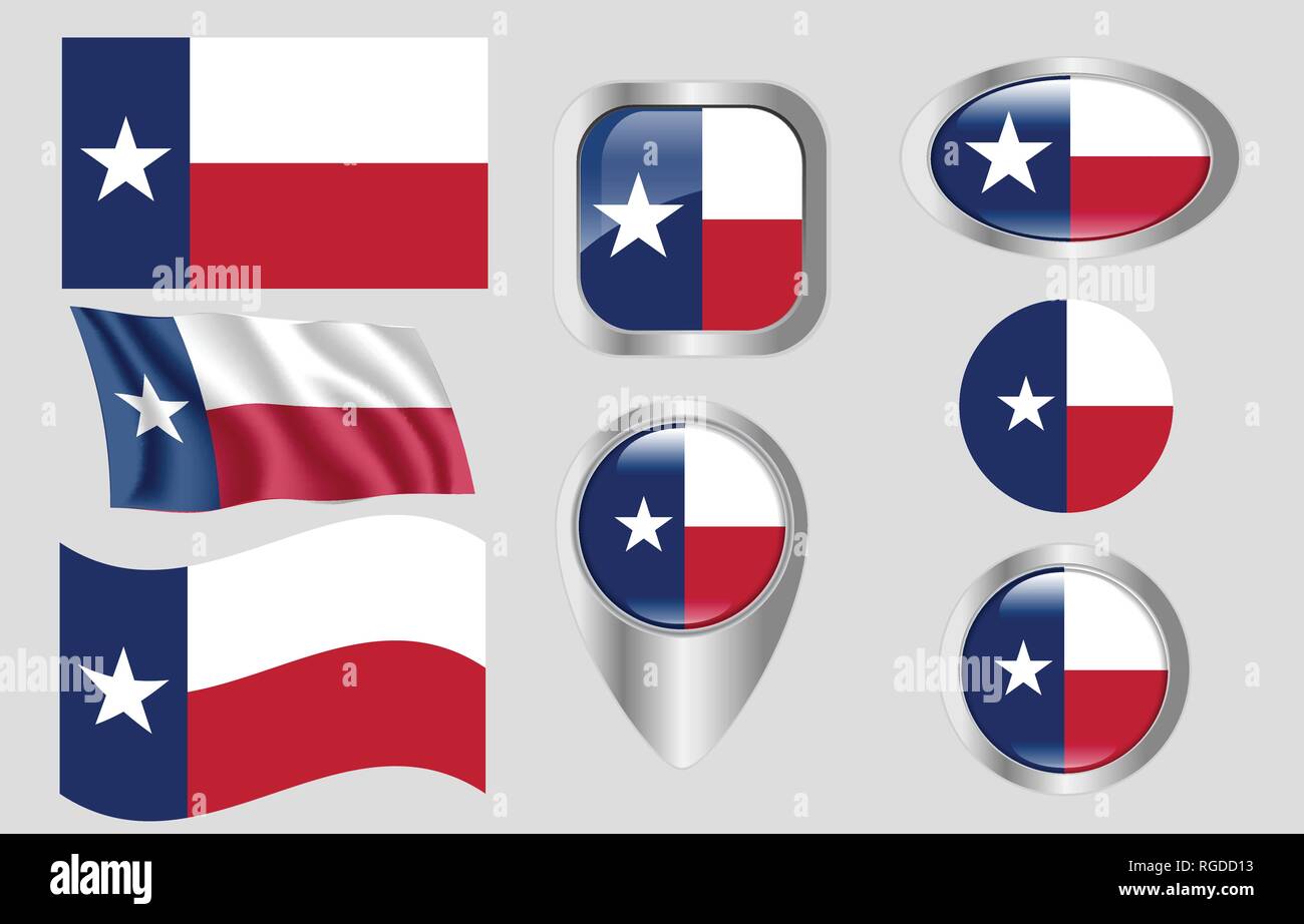Texas state flag Stock Vector Images - Alamy