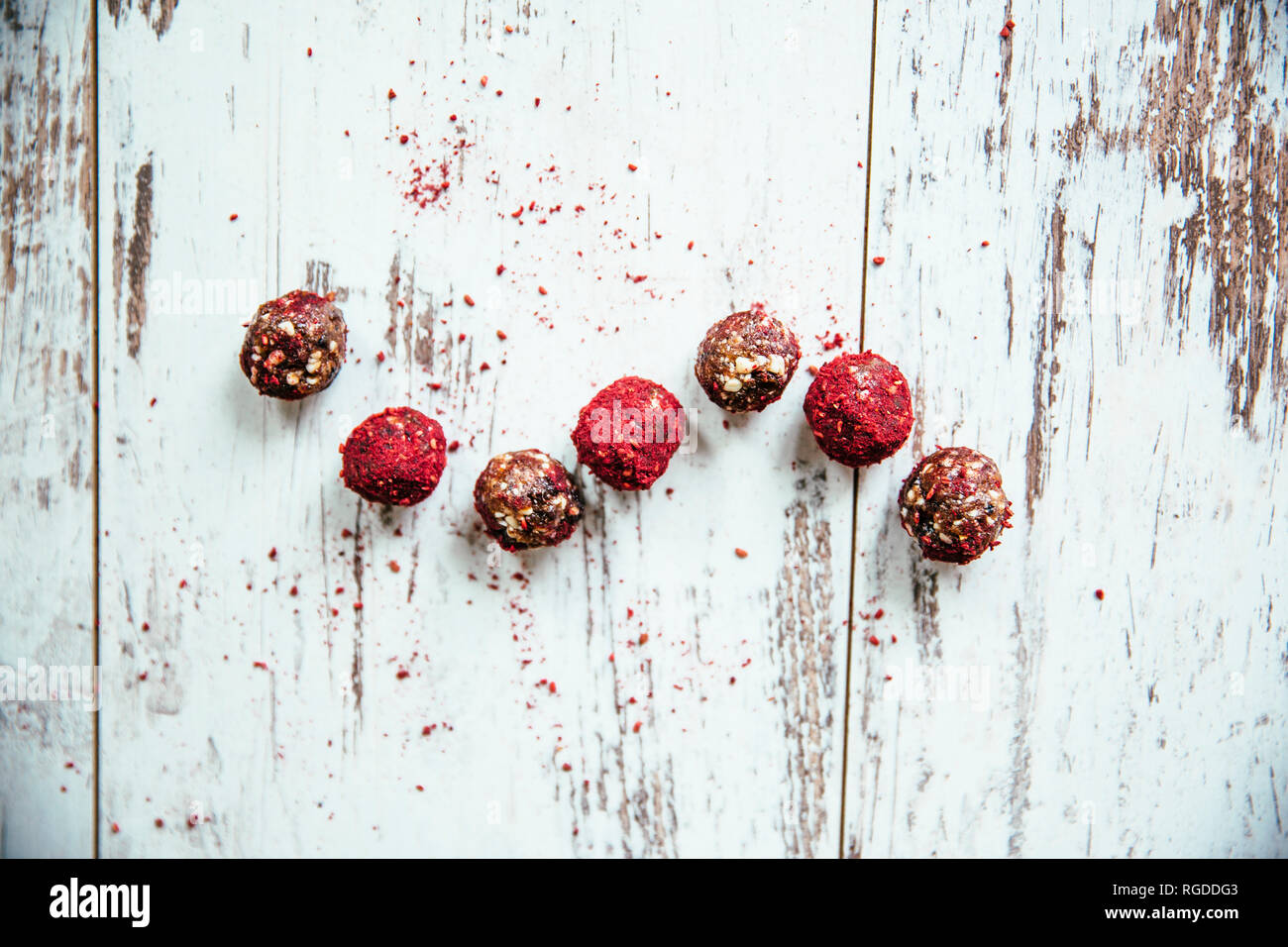 Energy balls, date, raisin and cashew Stock Photo