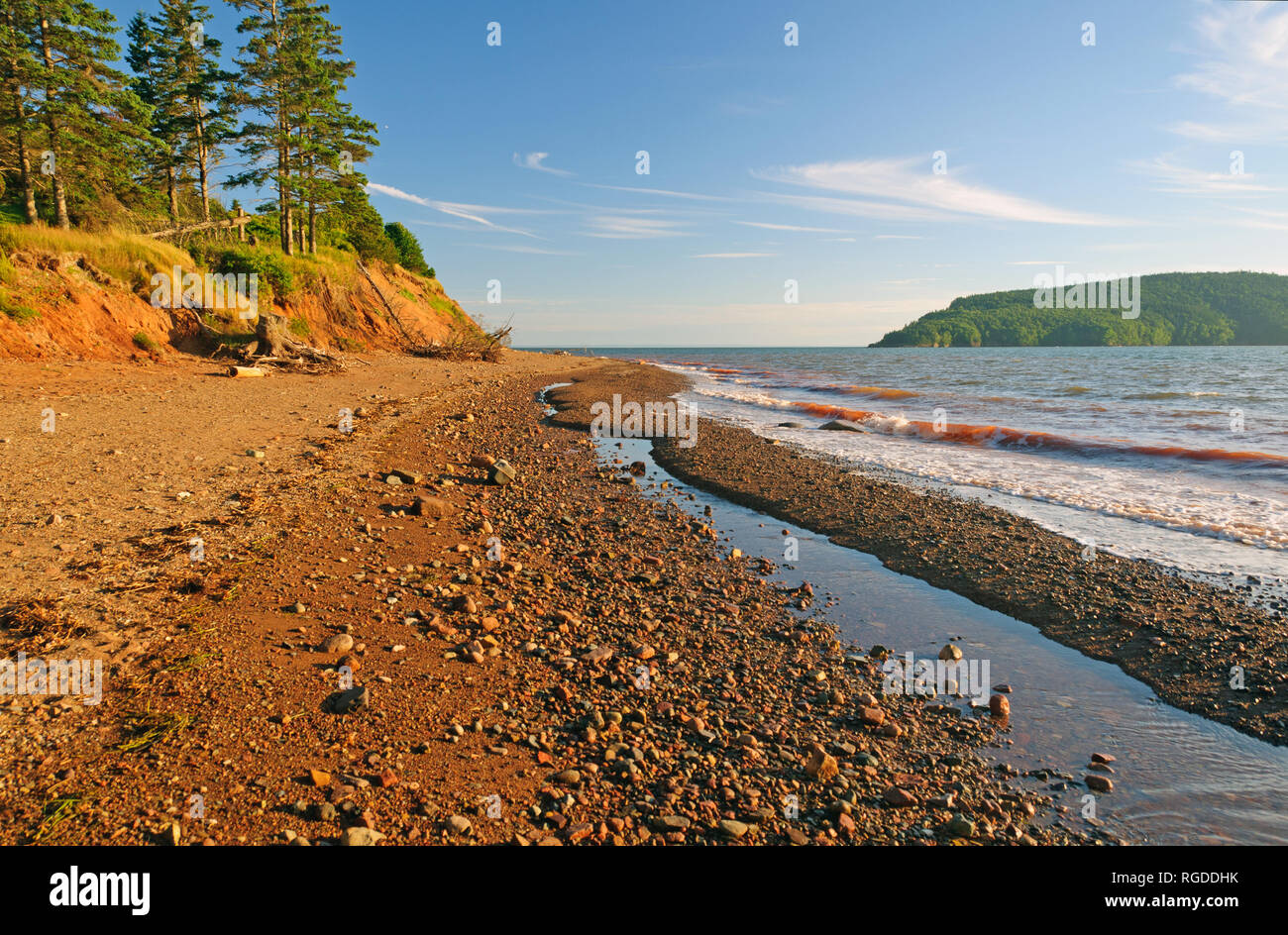 Evening view at Five Islands Provincial Park in Nova Scotia Stock Photo