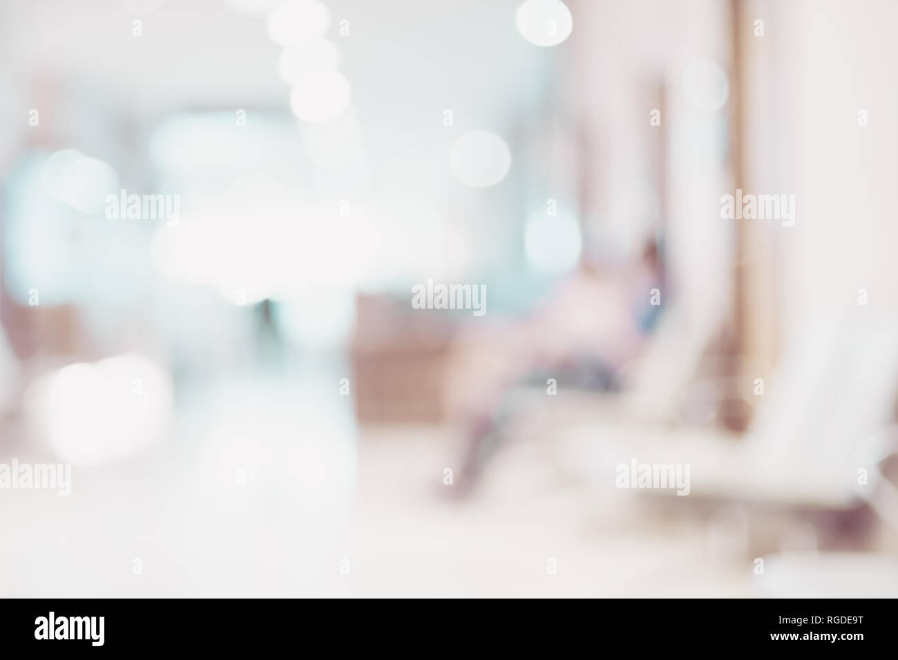 Blur background of Patient waiting for see doctor at hospital ,abstract ...
