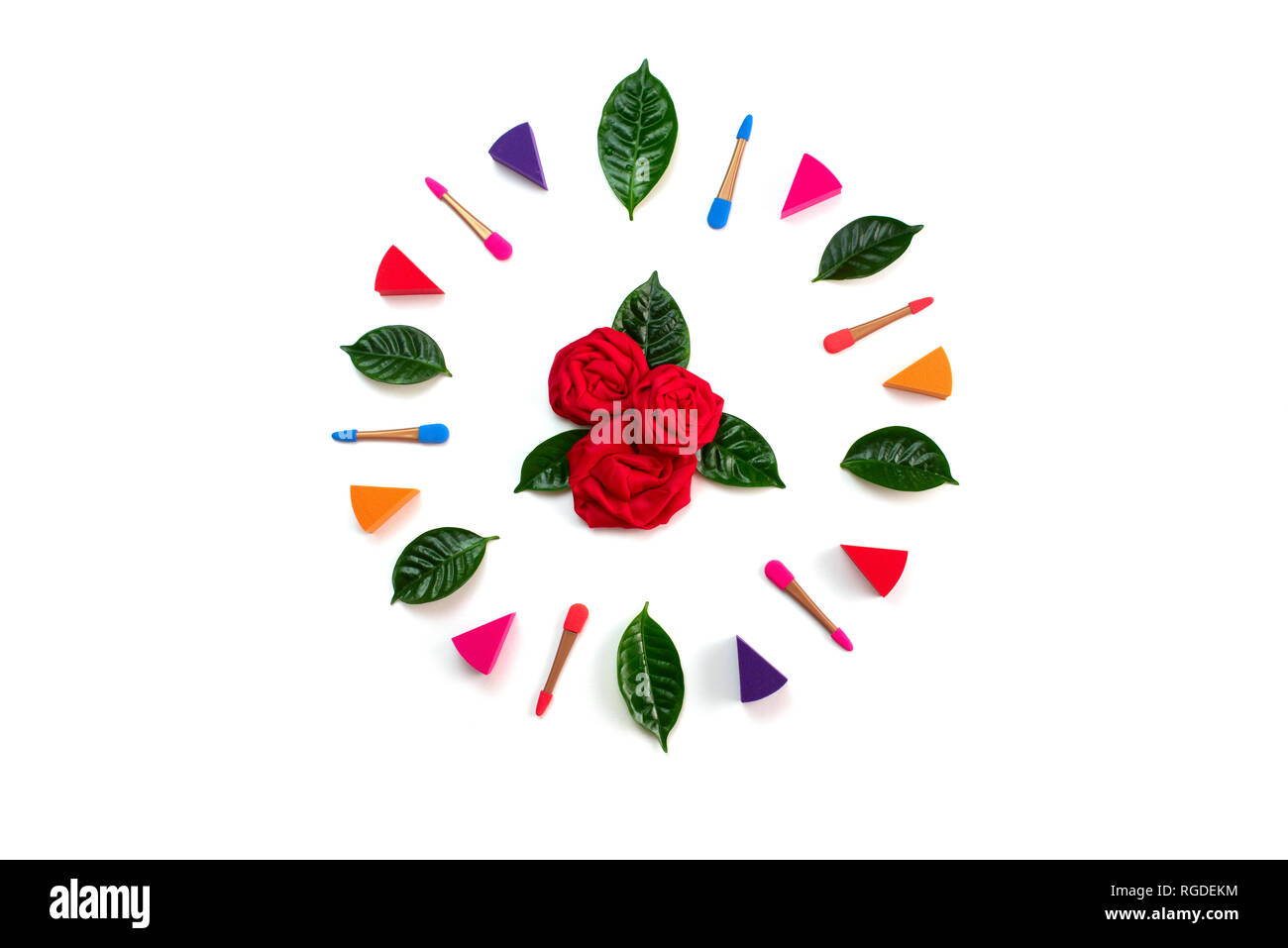 Makeup Sponge Roses Sponge rose isolated background hi-res stock photography and images - Alamy