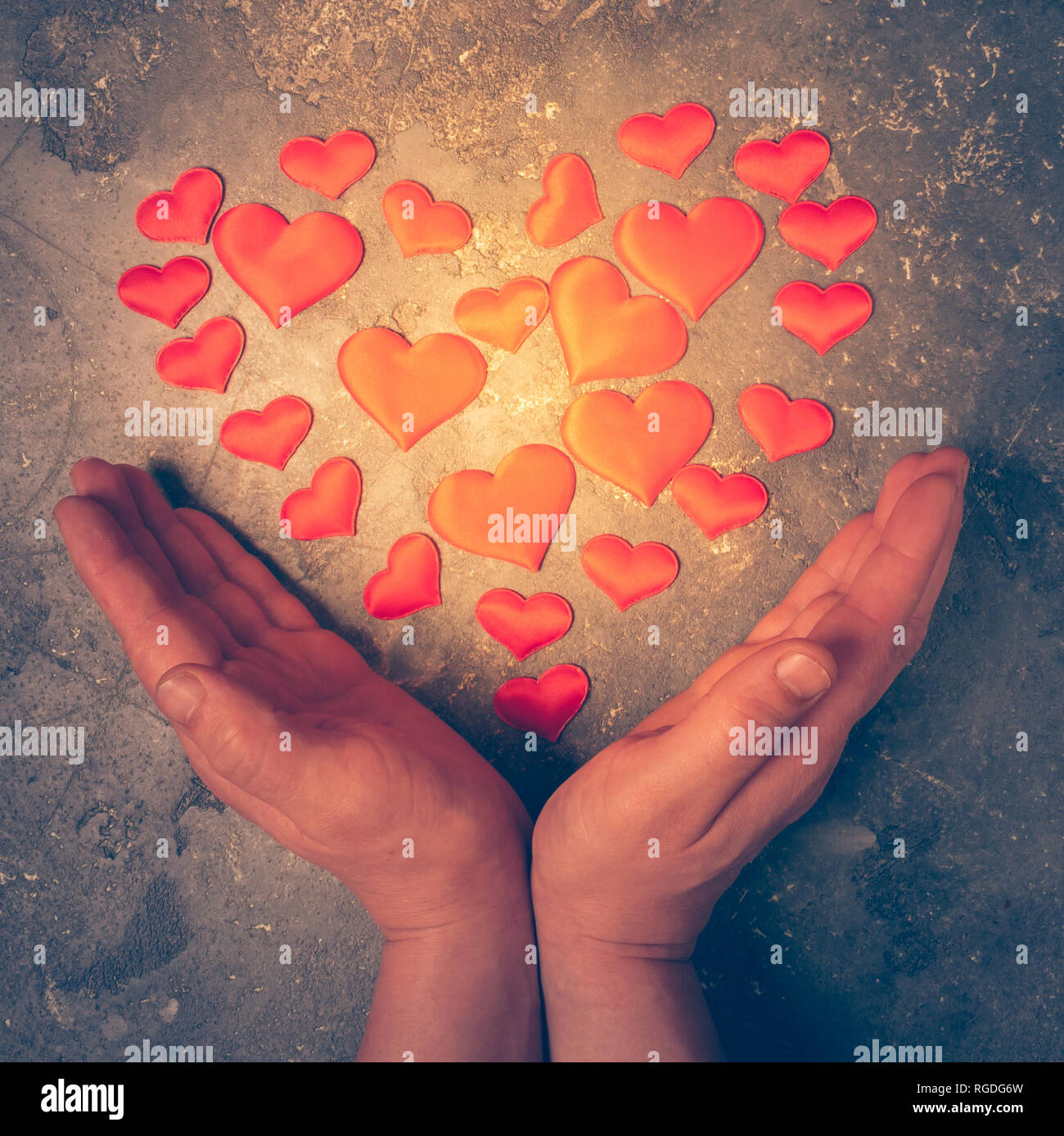 Love Hearts With Hands