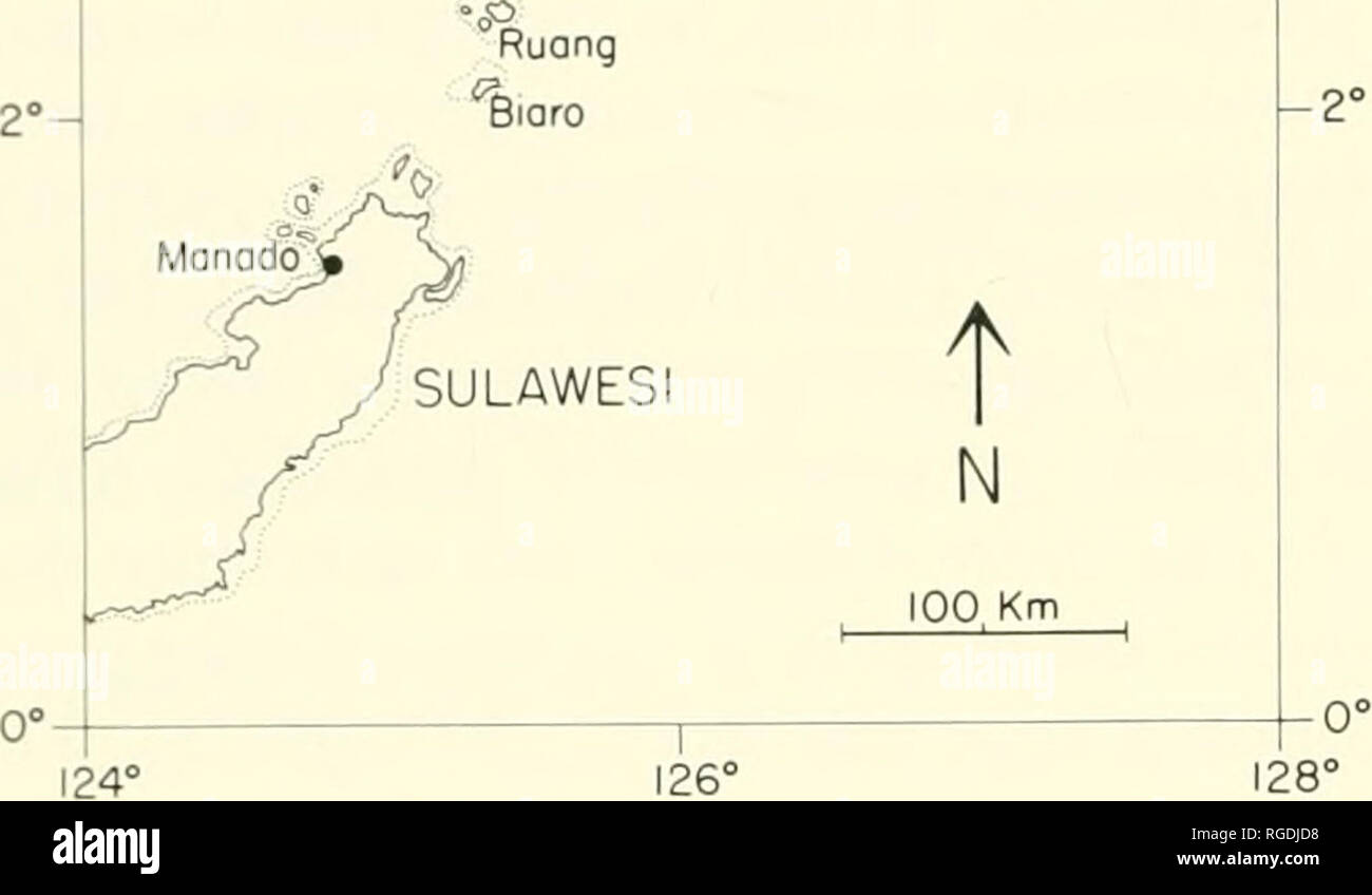 . Bulletin of the Museum of Comparative Zoology at Harvard College. Zoology. 4°- 128° -6° MINDANAO 'Miangas KAWIO.* .SANGIHE 'NENUSA TALAUD -4° a. Figure 7. The Far Moluccas, between Mindanao, Philippines, and Sulawesi, Indonesia. Bank edges, at the approximate sea level during a glacial maximum, ca. 100 m below present, are dot- ted. (Modified from Lazell, 1987b.) local apparent absence of Draco in some ar- eas, I believe Nain Bank should be revisited. At the present time it is reportedly unsafe for Americans (or other foreigners) to at- tempt going to the Sarangani Bank, Philip- pines. Some  Stock Photo