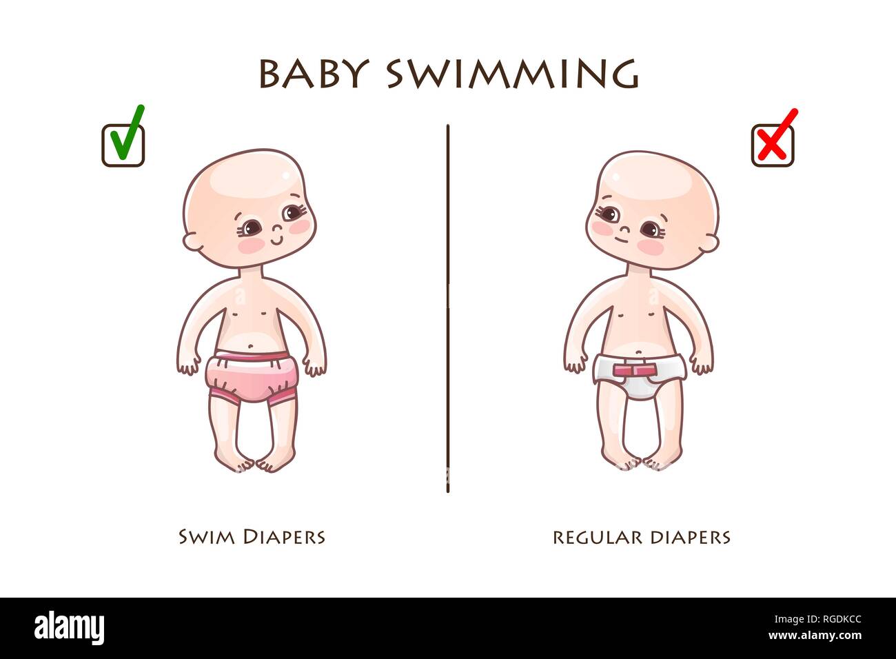 Baby in the pool. Rules for the care of the baby in the pool. Ordinary diapers and diapers for