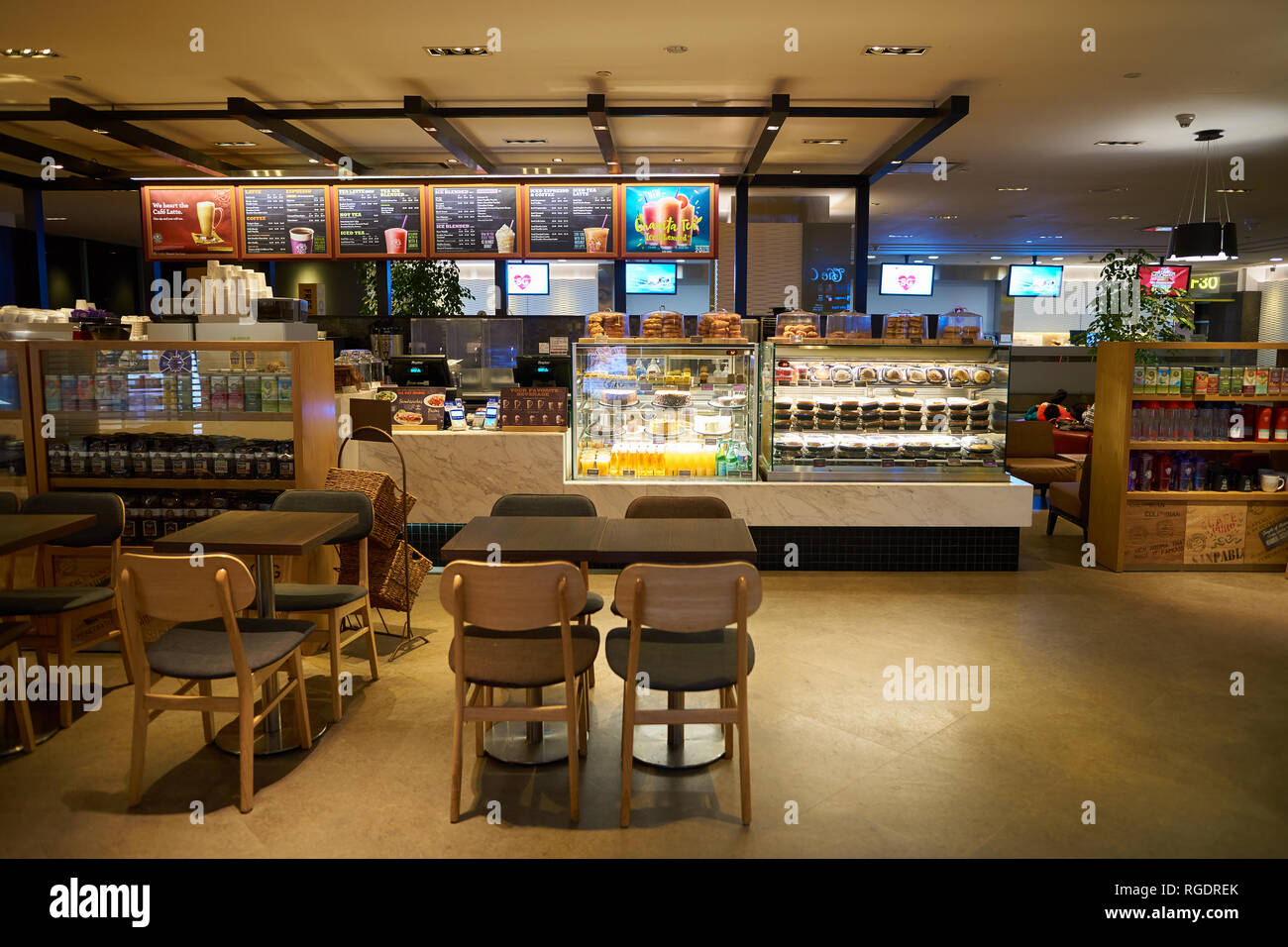 SINGAPORE CIRCA AUGUST, 2016 The Coffee Bean & Tea Leaf at Singapore