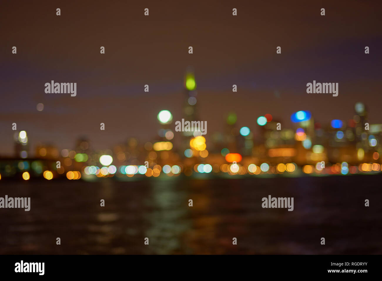 Defocused view of Chicago high-rise buildings Stock Photo - Alamy - Freshwater Pools In Chicago High-Rise Buildings