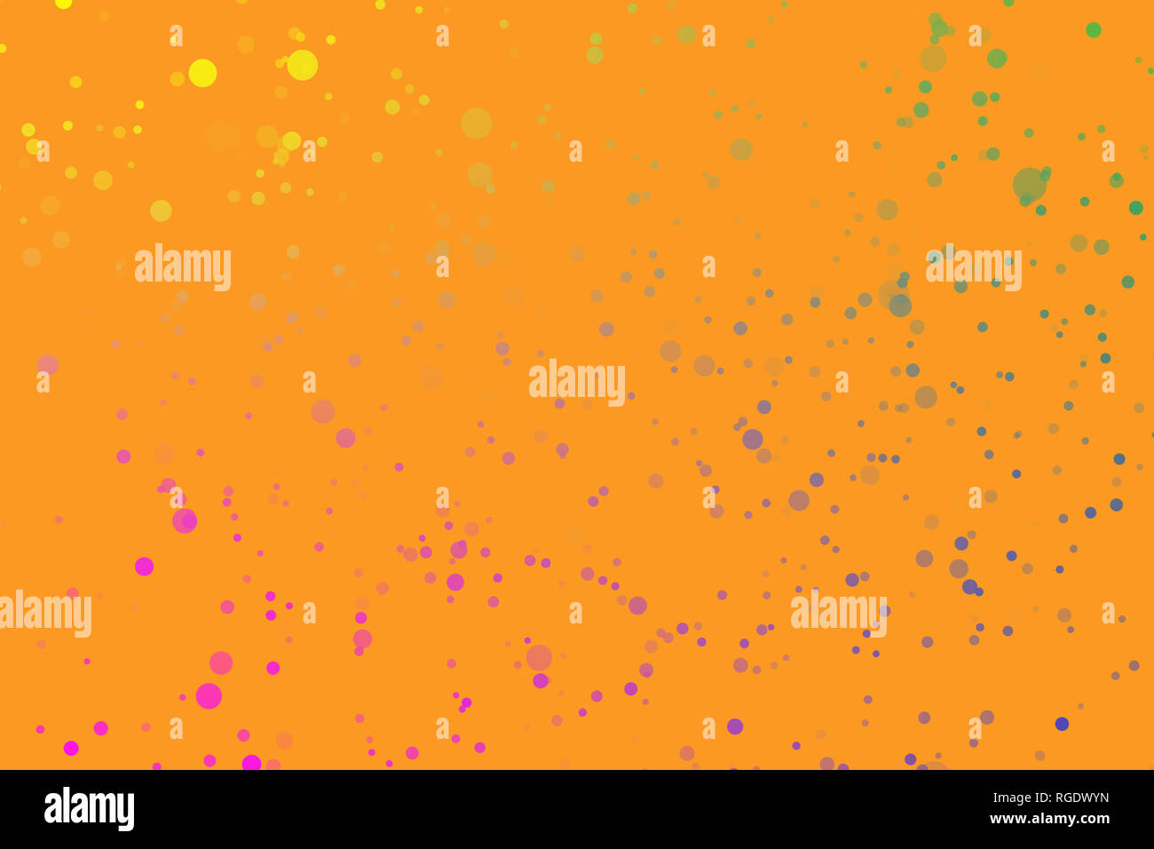 confetti flicker color gradient orange background Stock Photo