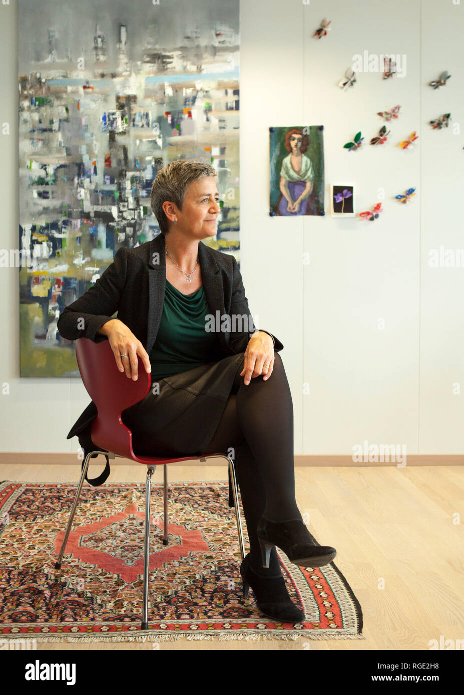 Margrethe Vestager portrait, European Commissioner for Competition