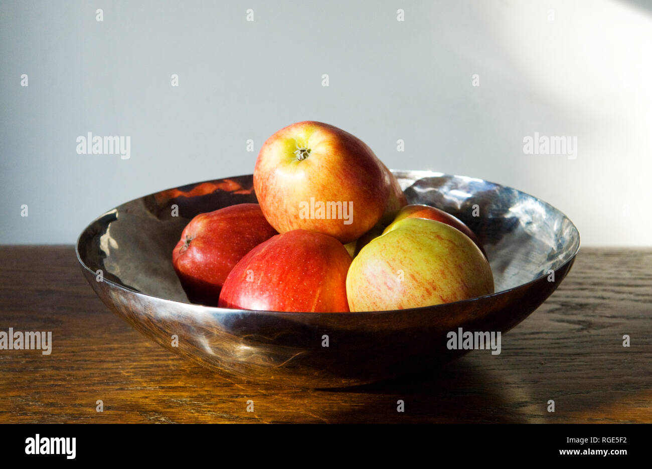 bowl of apples Stock Photo