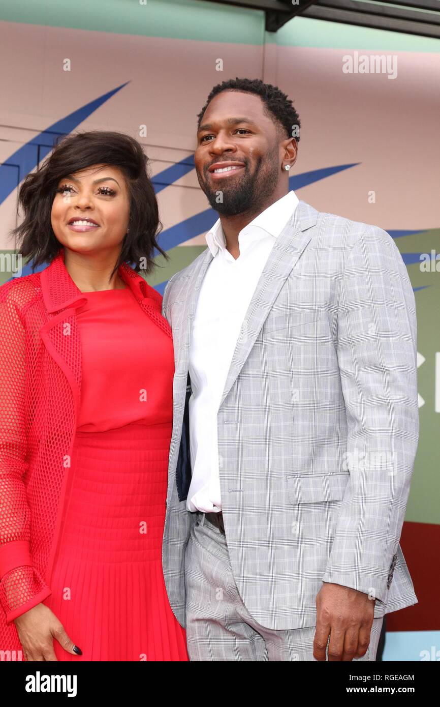 Taraji P Henson, Kelvin Hayden at the induction ceremony for Star on