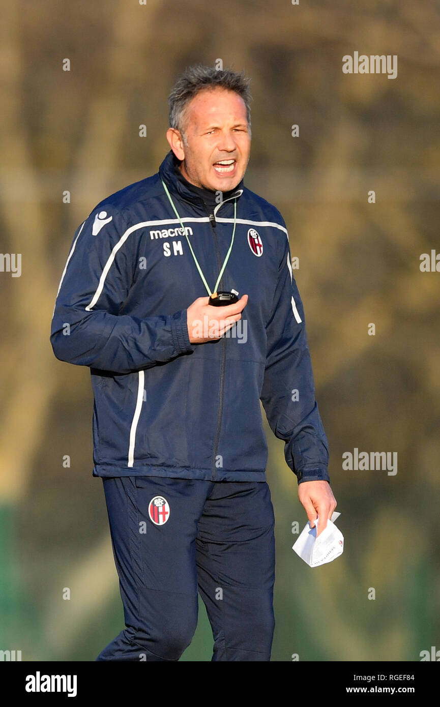 Foto Massimo Paolone/LaPresse 29 gennaio 2019 Bologna, Italia sport calcio  Primo allenamento allenatore Bologna FC Sinisa Mihajlovic - Campionato di  calcio Serie A TIM 2018/2019 - Centro Tecnico &quot;Niccolo Galli&quot;  Nella foto: