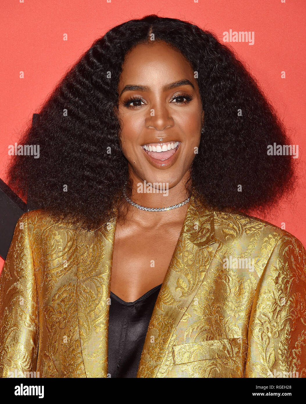 WESTWOOD, CA - JANUARY 28: Kelly Rowland arrives for Paramount Pictures
