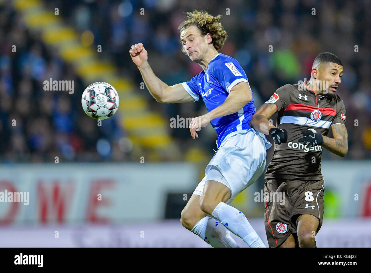 Dresden, Germany. 23rd July, 2022. Soccer: 3rd league, SG Dynamo Dresden - TSV  1860 Munich, Matchday 1, Rudolf Harbig Stadium. Dynamo's Kevin Ehlers  (l-r), Tim Knipping and Dennis Borkowski emotional. Credit: Robert