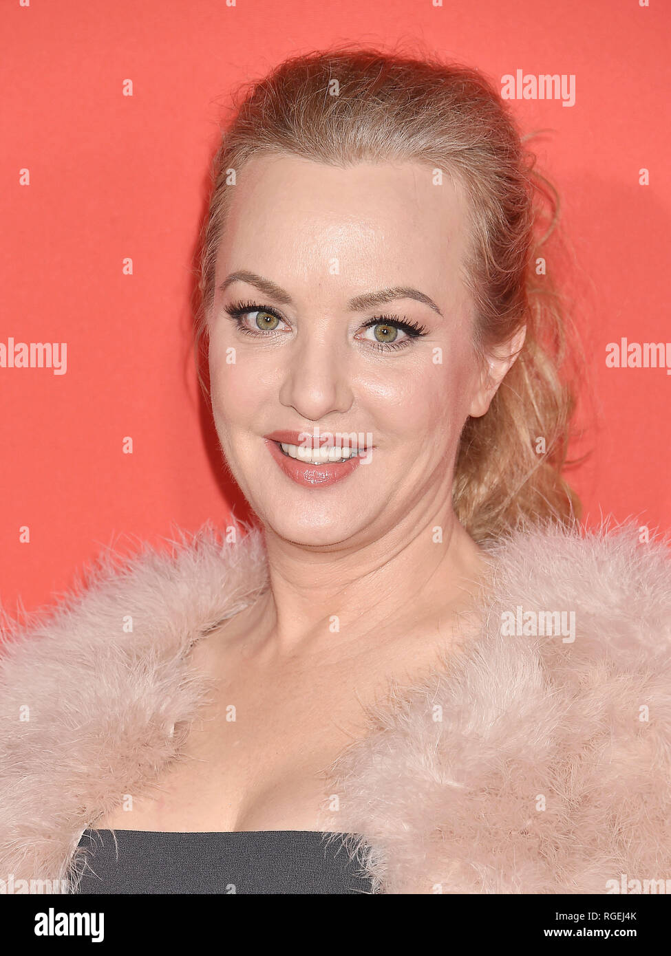WESTWOOD, CA - JANUARY 28: Wendi McLendon-Covey arrives for Paramount Pictures' 'What Men Want' Premiere held at Regency Village Theatre on January 28, 2019 in Westwood, California. Credit: Jeffrey Mayer/Alamy Live News Stock Photo
