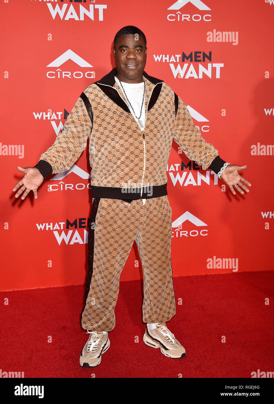 WESTWOOD, CA - JANUARY 28: Tracy Morgan arrives for Paramount Pictures' 'What Men Want' Premiere held at Regency Village Theatre on January 28, 2019 in Westwood, California. Credit: Jeffrey Mayer/Alamy Live News Stock Photo