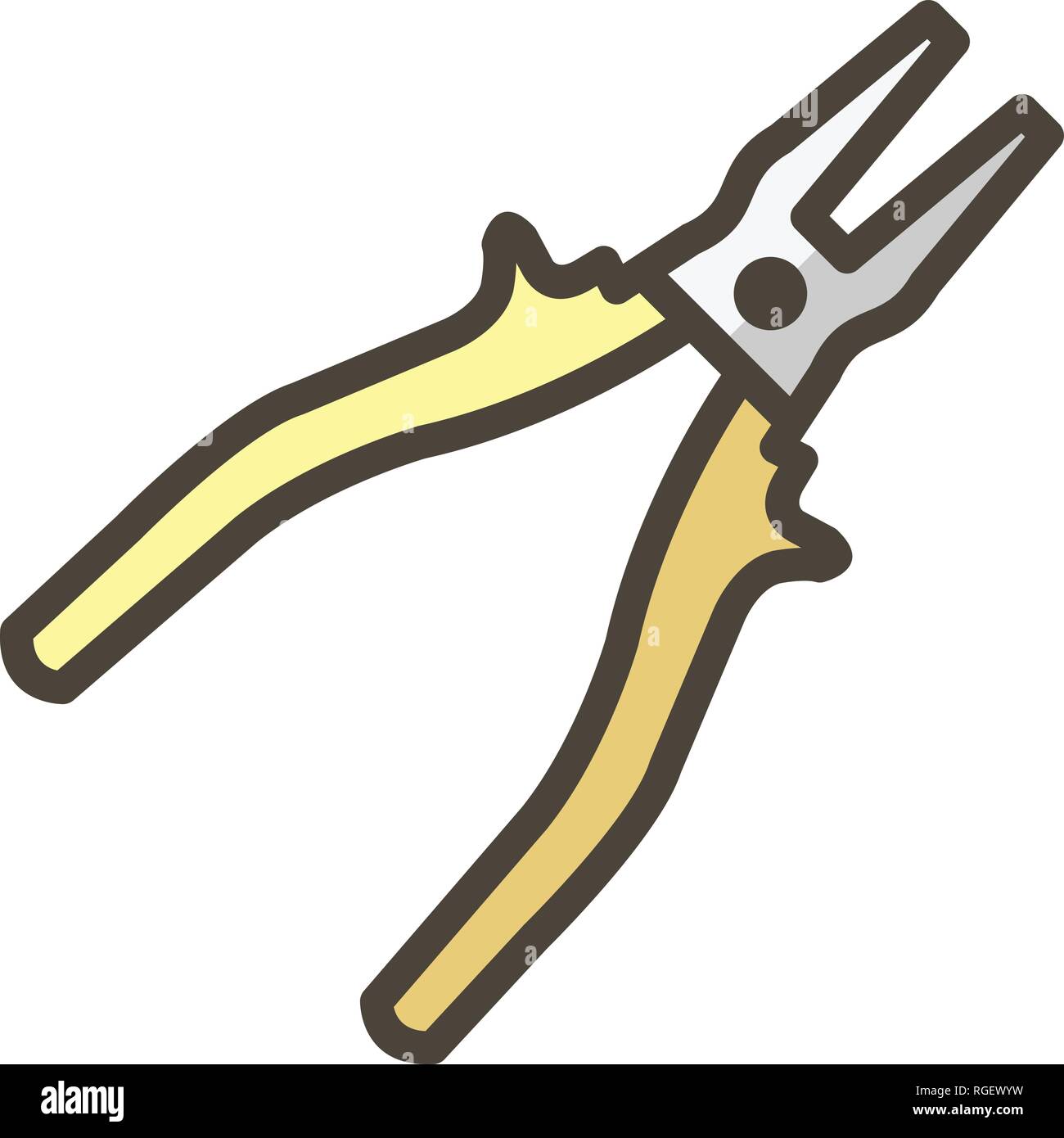 Plier Vector Icon Sign Icon Vector Illustration For Personal And ...