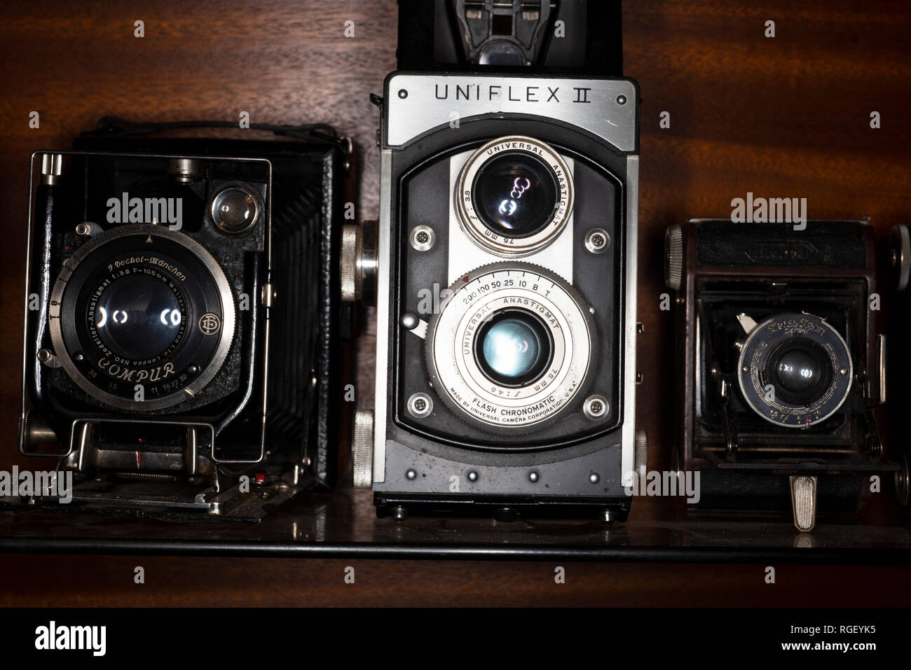 Vintage cameras Stock Photo