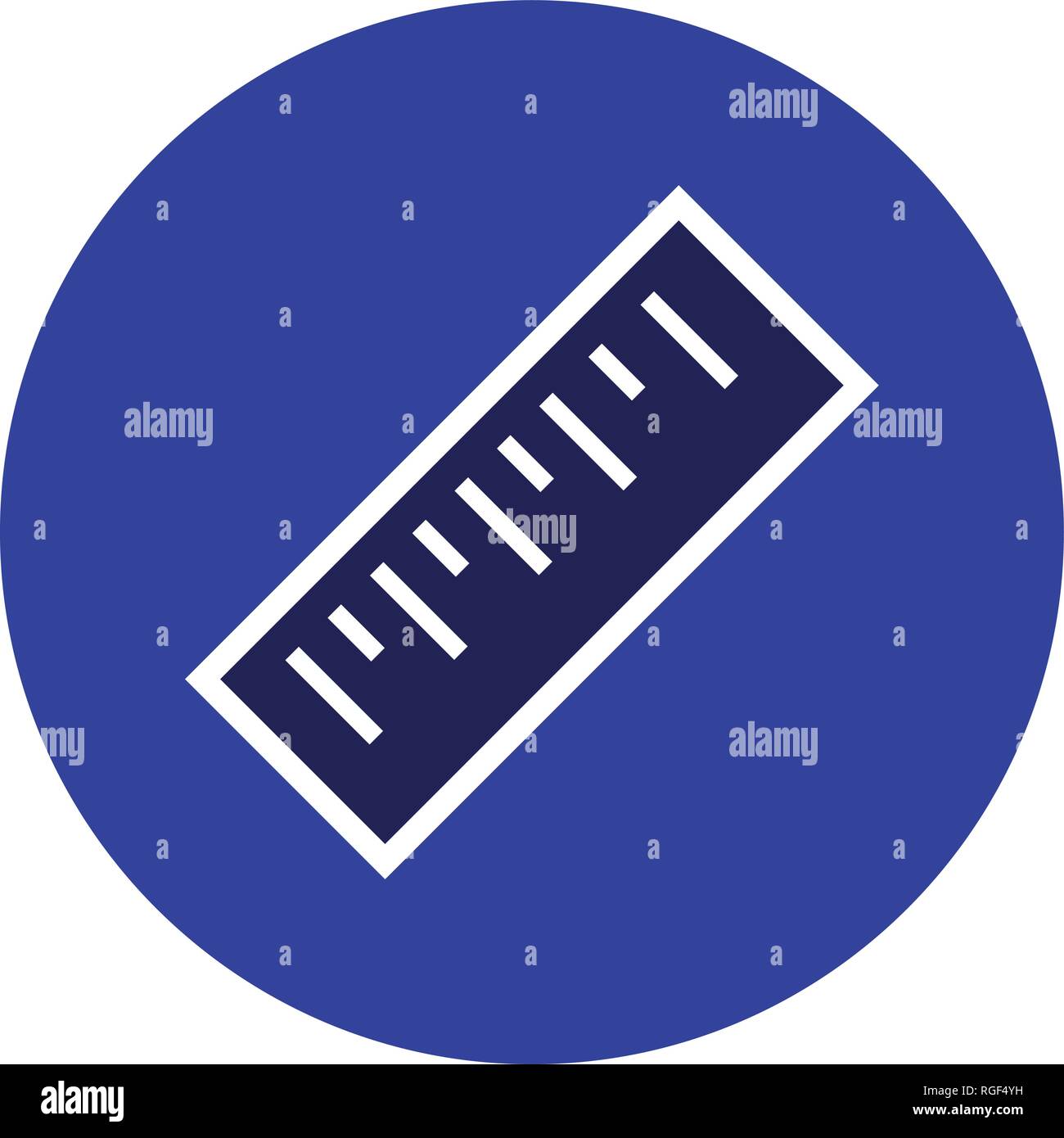 Ruler Vector Icon Sign Icon Vector Illustration For Personal And Commercial Use... Clean Look Trendy Icon... Stock Vector