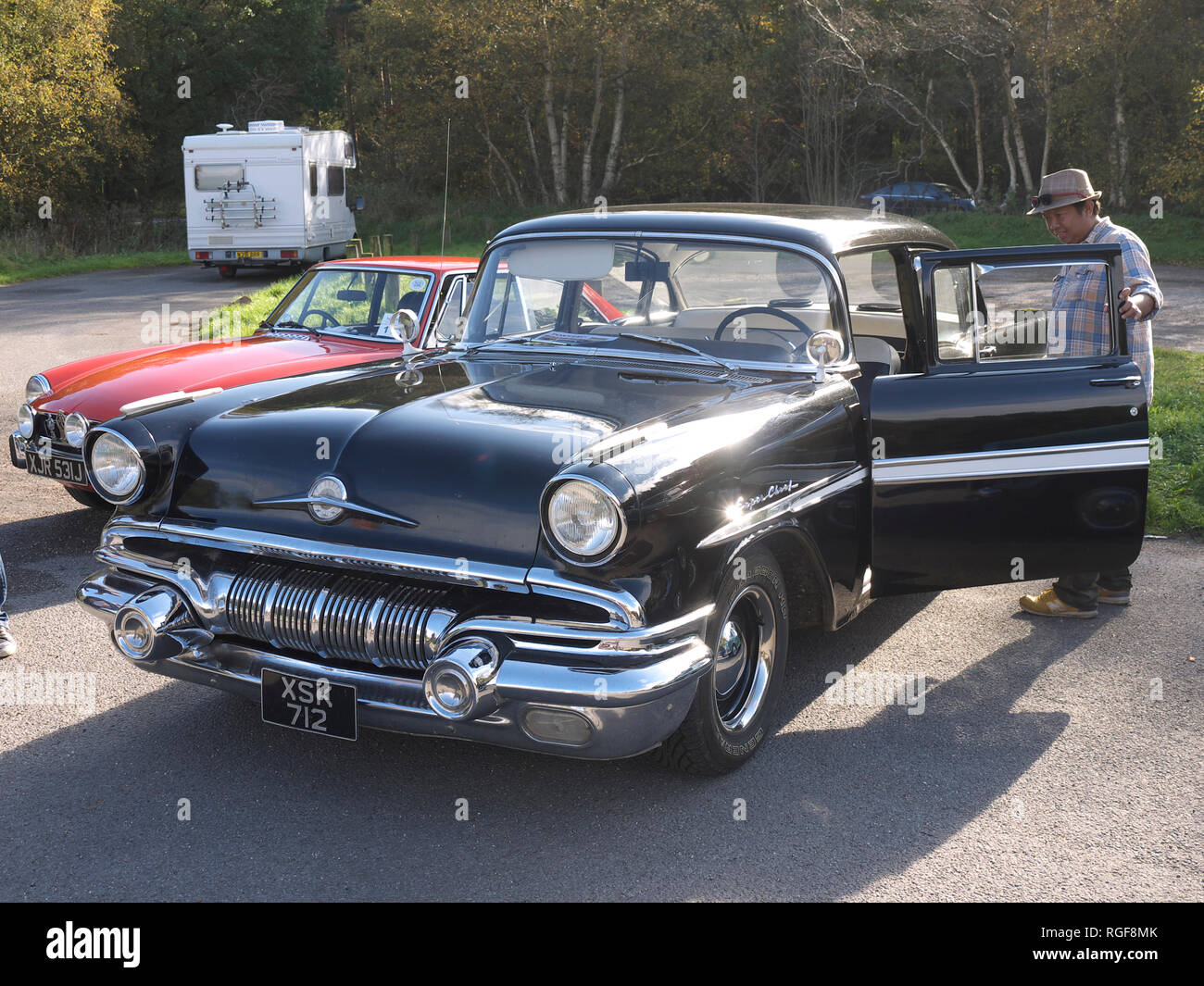 Classic American Pontiac at Willingham woods Stock Photo