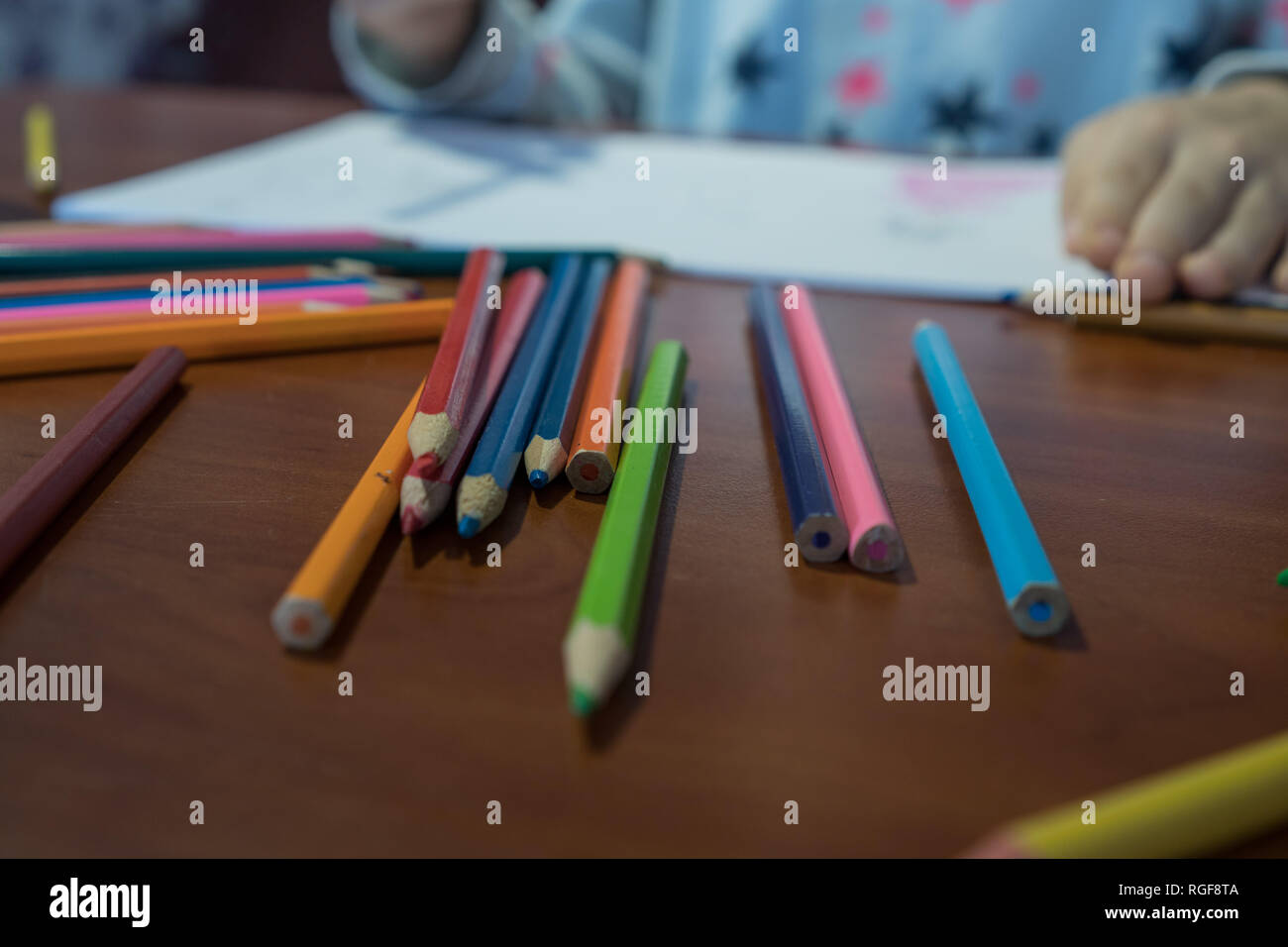 Childrens Classroom Drawing High Resolution Stock Photography and ...