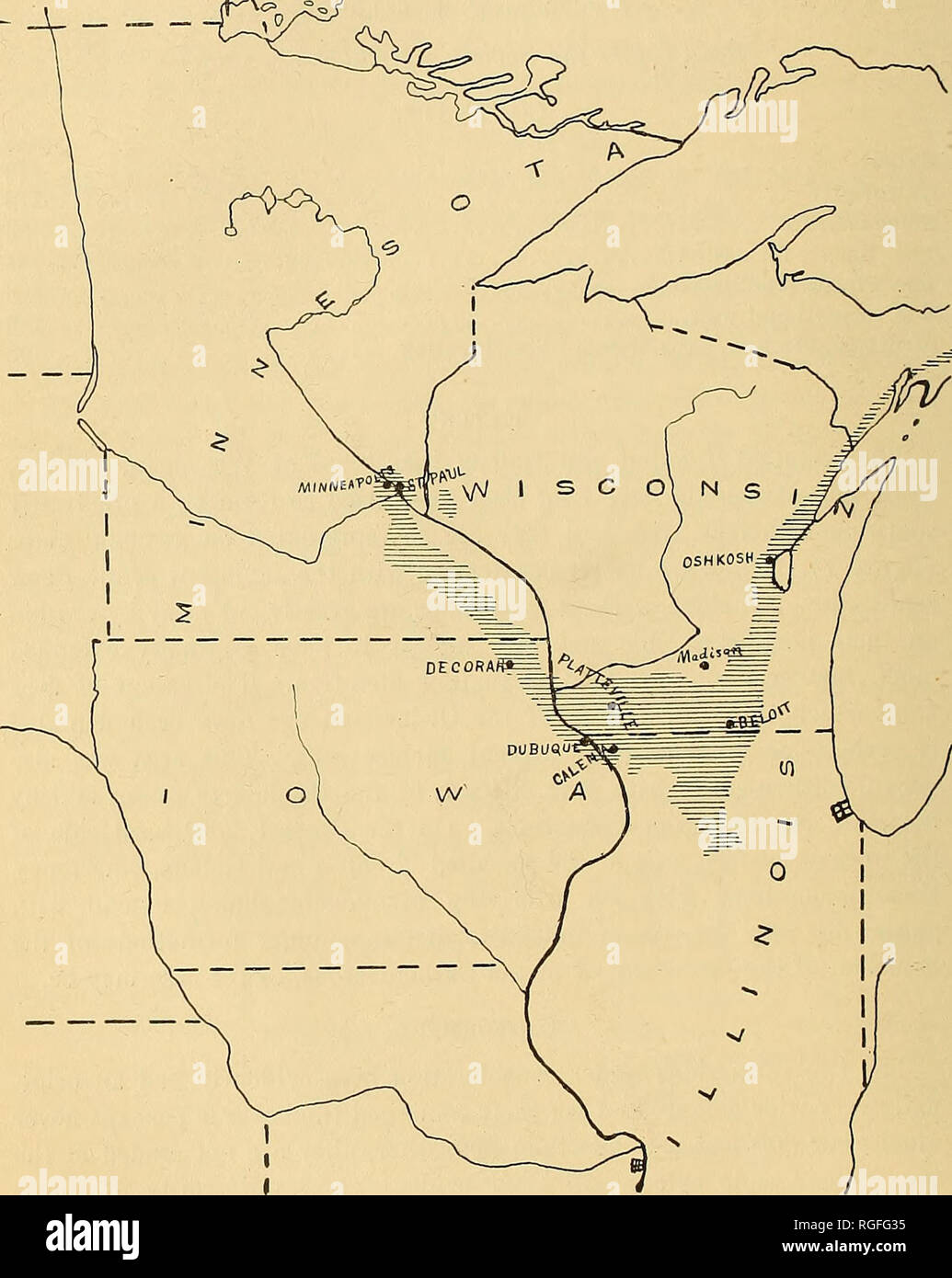 Map of galena hires stock photography and images Alamy