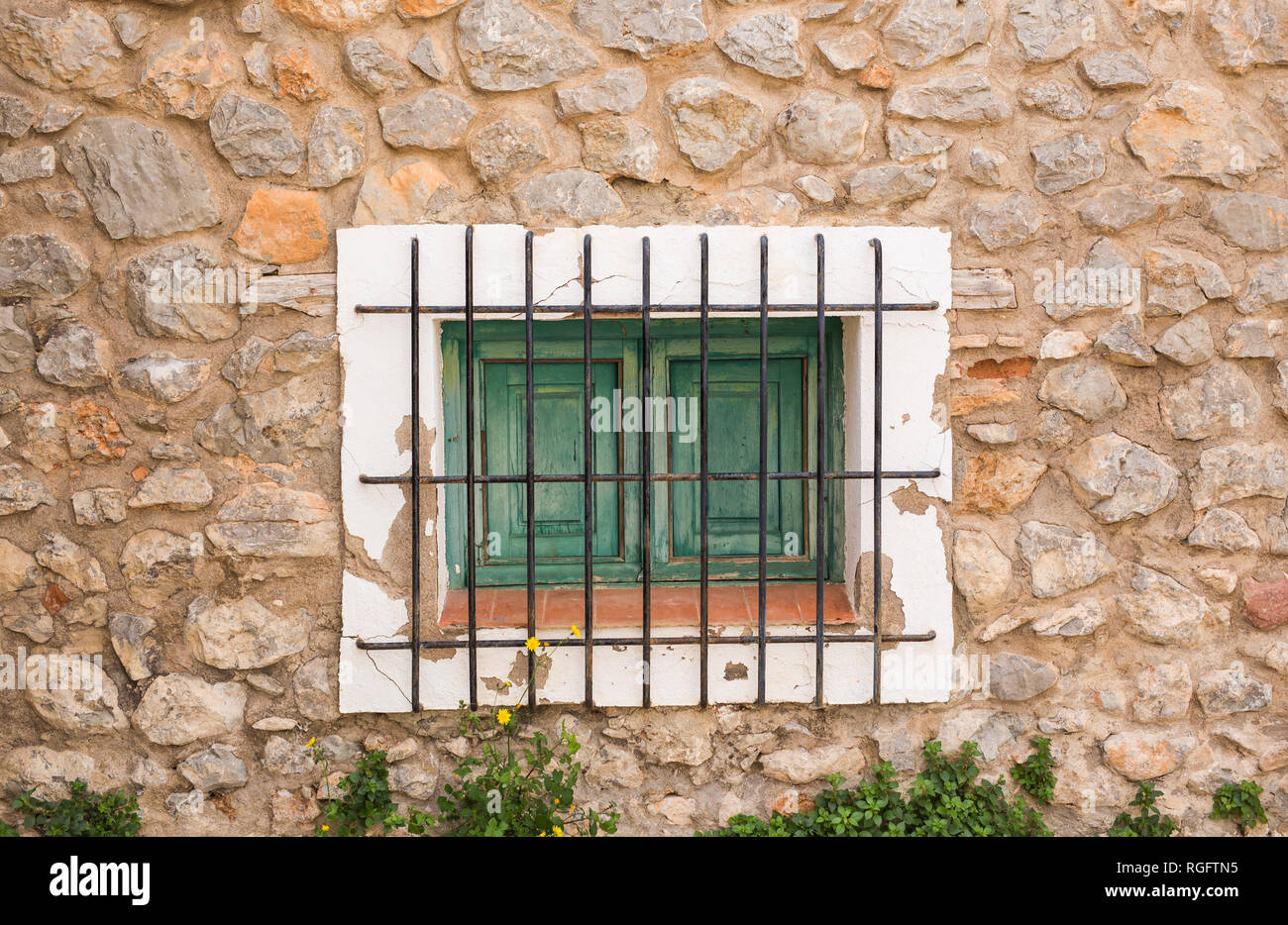 Design, architecture and exterior concept - Small window with lattice ...