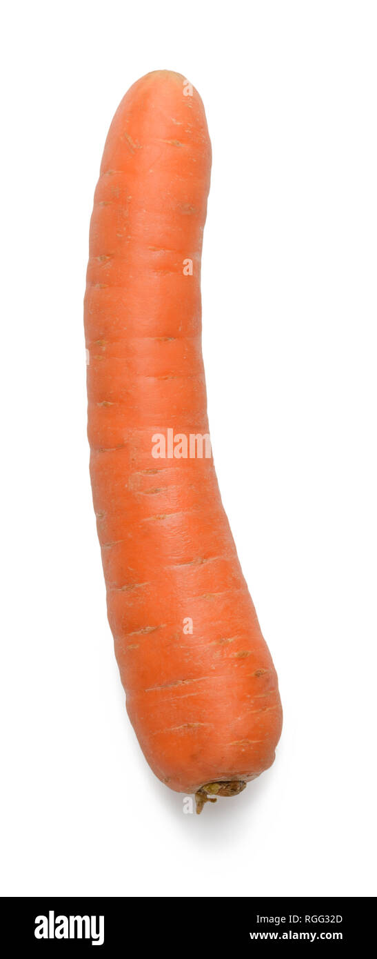 Whole carrot isolated on white Stock Photo