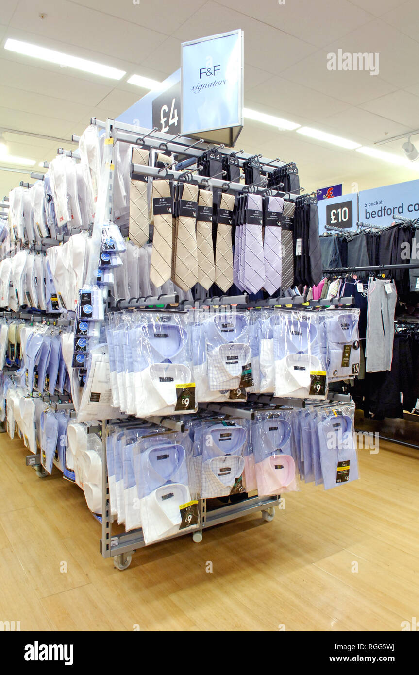 F&F shirts for sale in tesco Stock Photo - Alamy