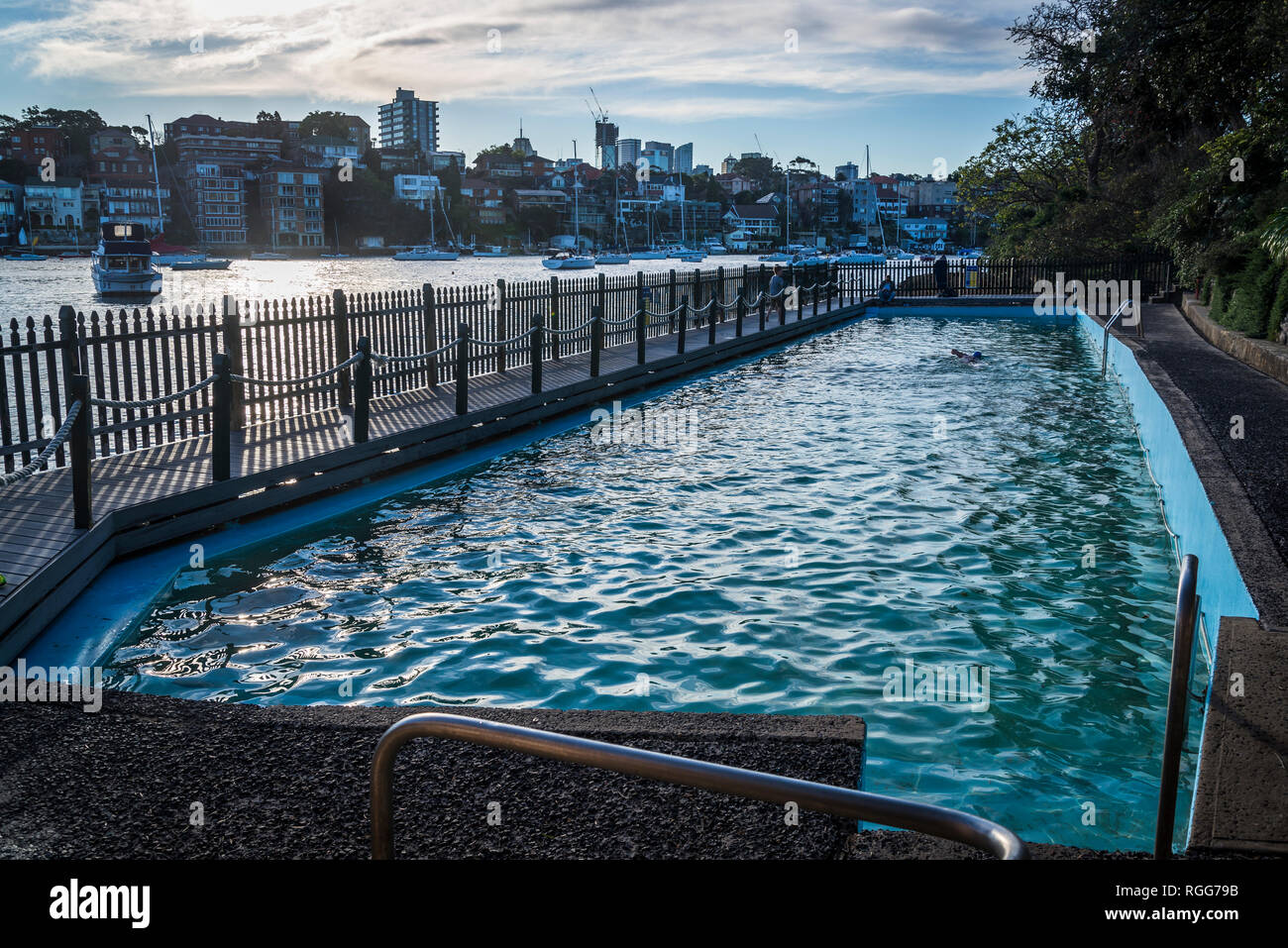 Maccallum Seawater Pool, Cremorne Point, Sydney, NSW, Australia Stock