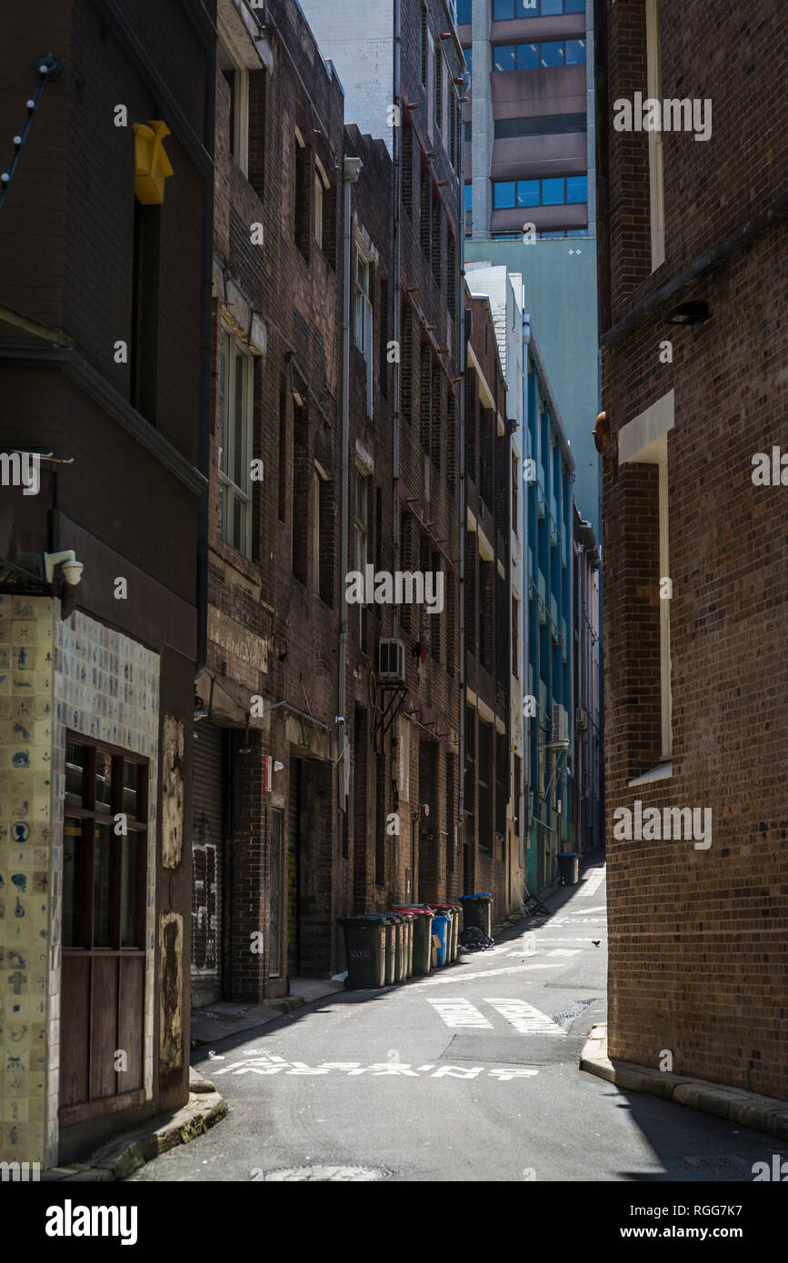 Sydney narrow lane hi-res stock photography and images - Alamy