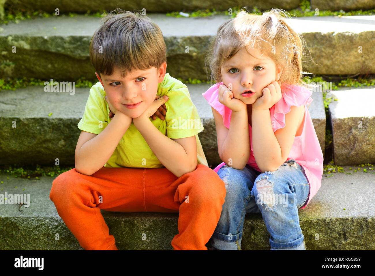 Summer Holiday And Vacation Couple Of Little Children Boy And Girl Childhood First Love Best Friends Friendship And Family Values Small Girl And Stock Photo Alamy Summer Holiday And Vacation Couple Of Little Children Boy And Girl Childhood First Love Best Friends Friendship And Family Values Small Girl And Stock Photo Alamy