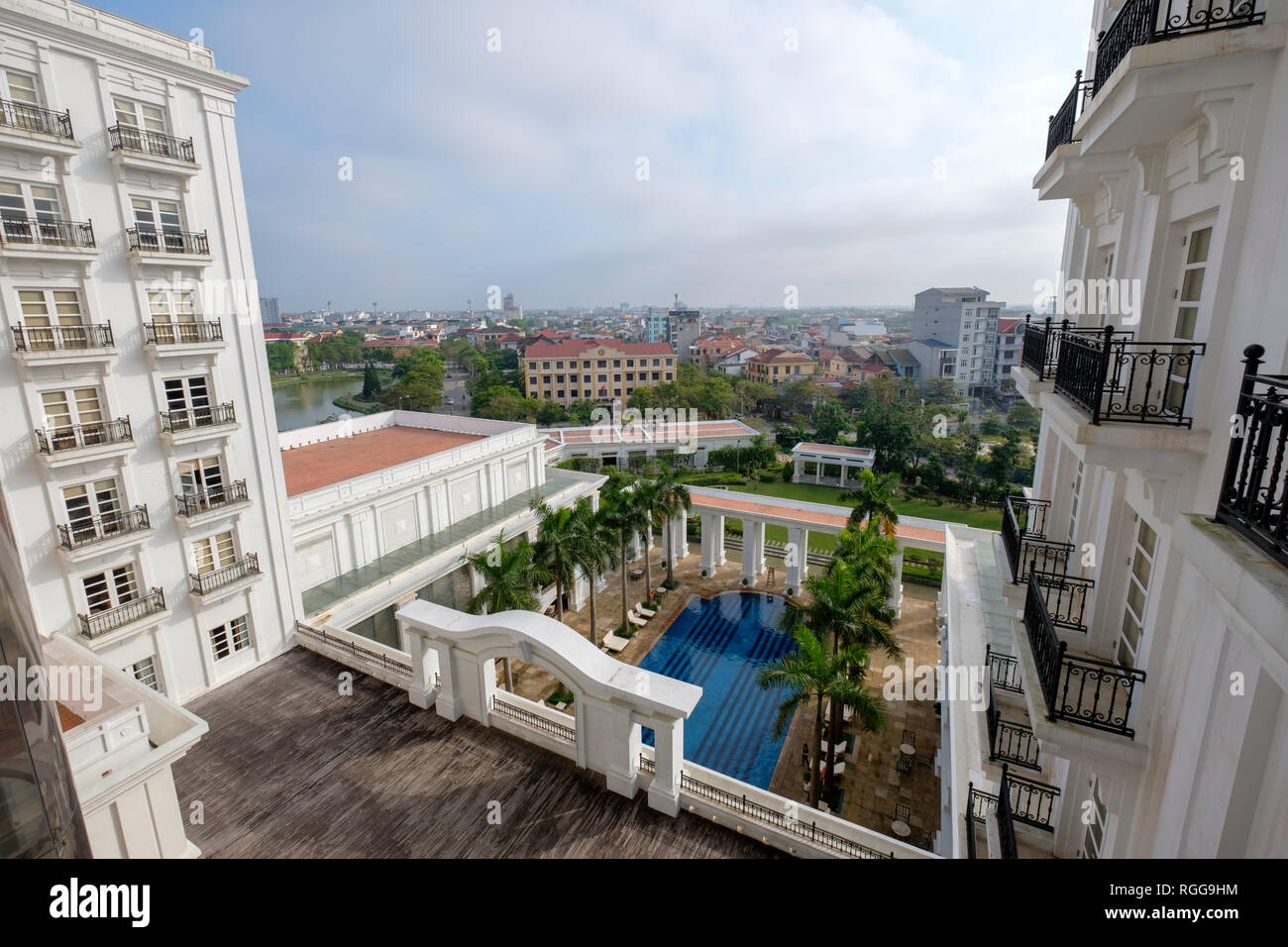 Indochine Palace hotel in Hue, Vietnam, Asia Stock Photo