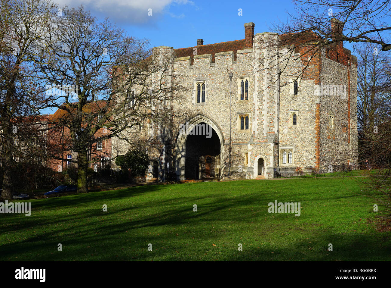 The Abbey Gateway, St Albans, Hertfordshire Stock Photo Alamy