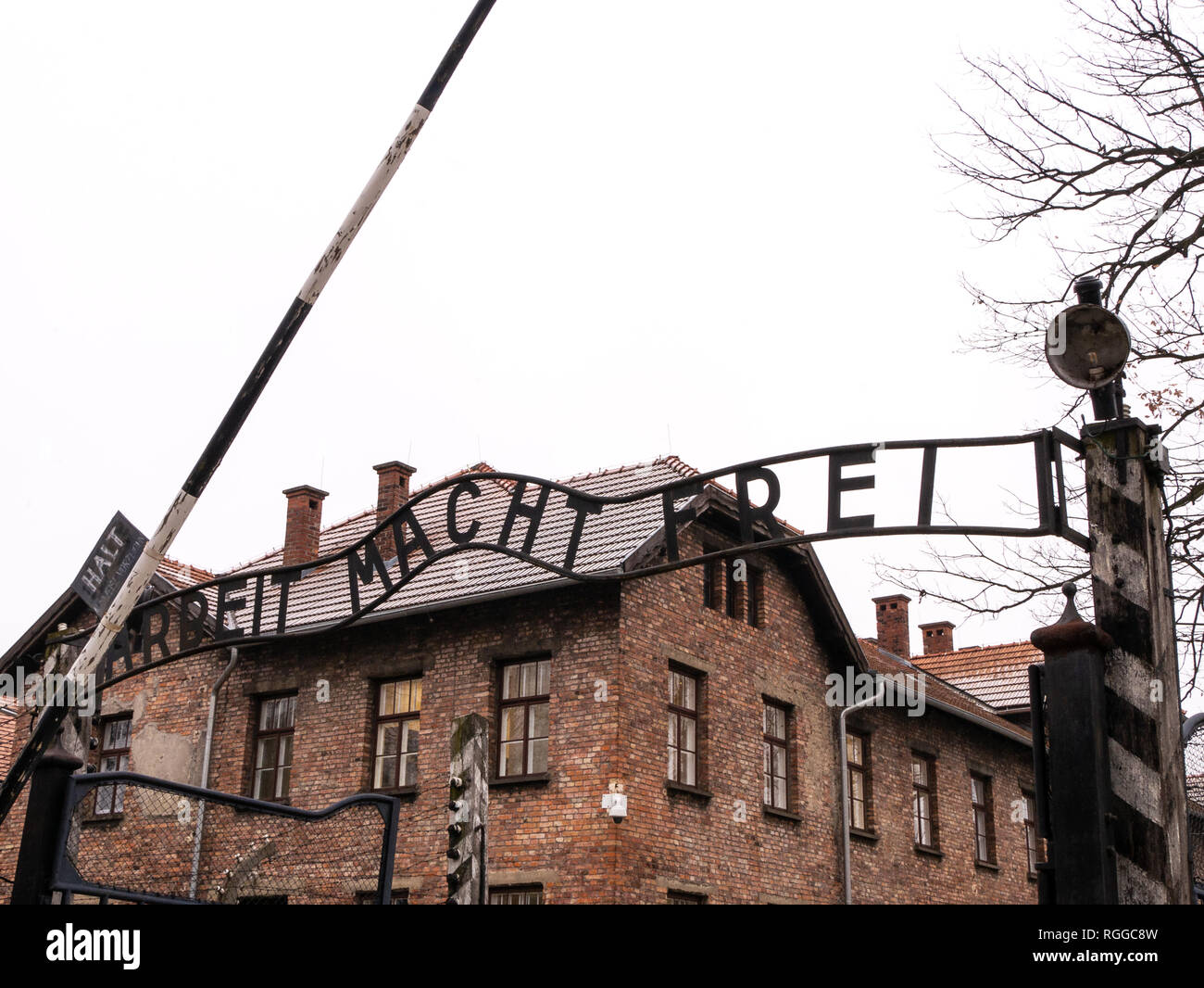 Auschwitz concentration and extermination camp, Oswiecim, Poland Stock Photo