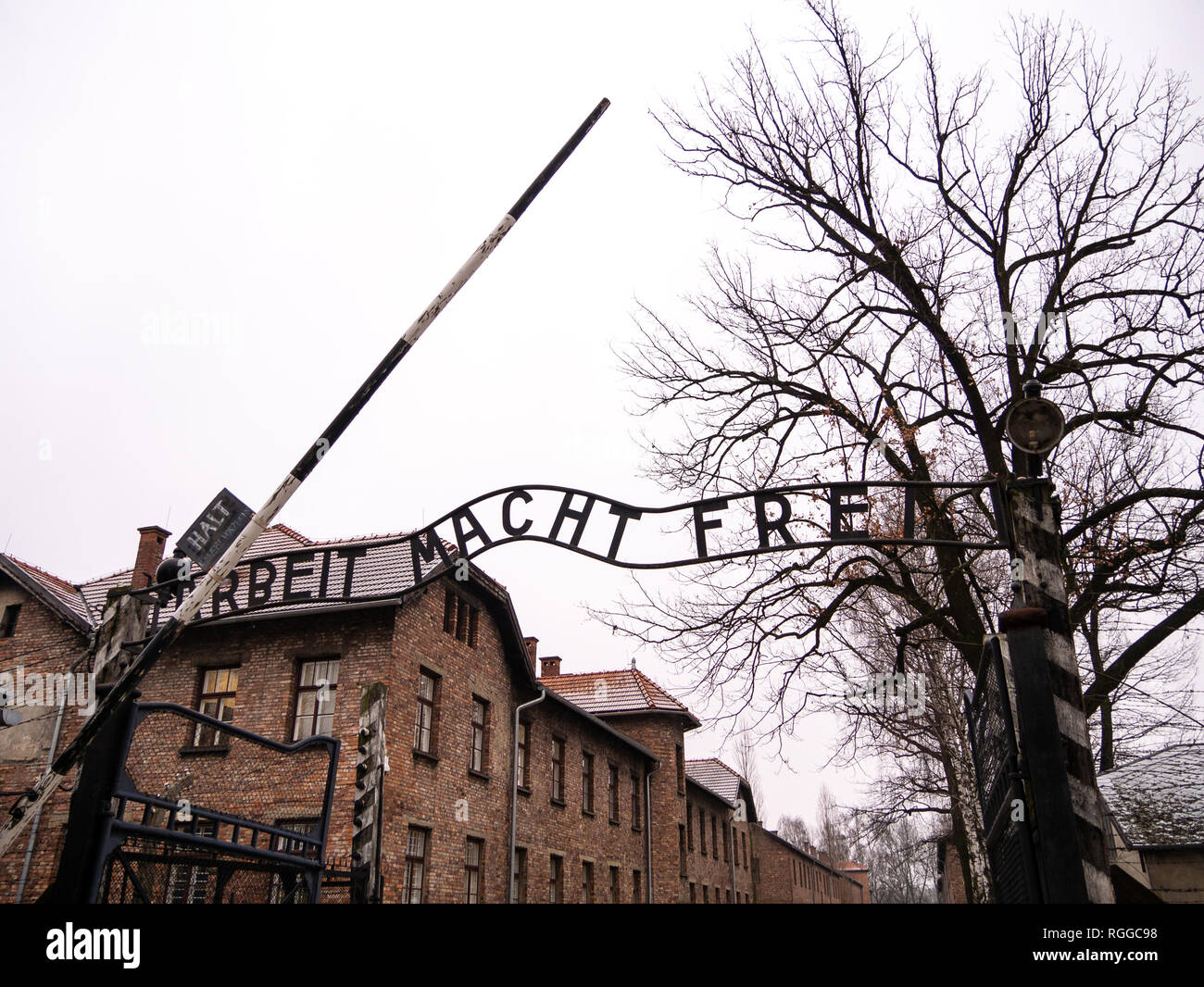 Auschwitz concentration and extermination camp, Oswiecim, Poland Stock Photo