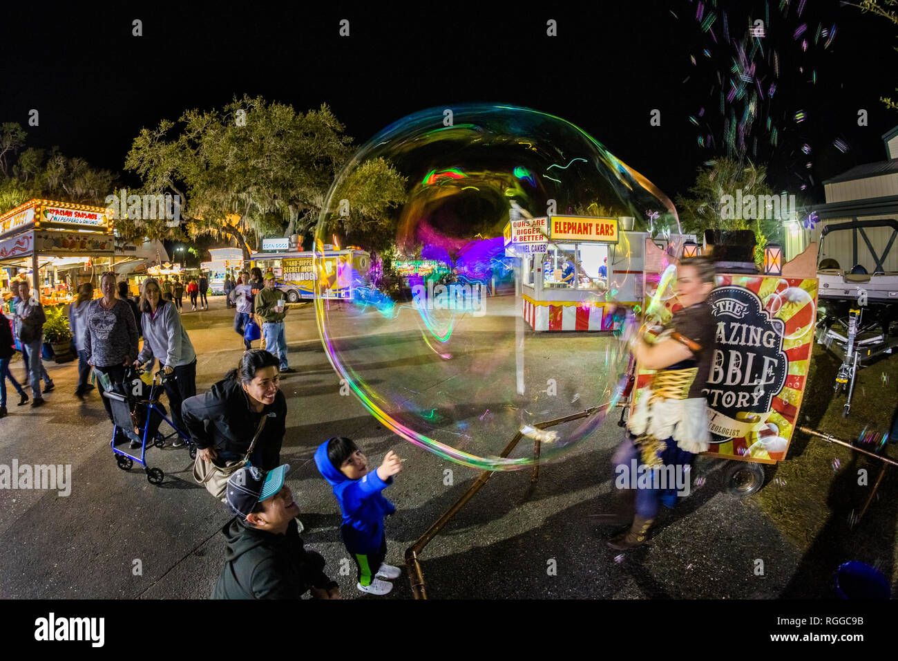 Night at the Manatee County Fair at the Manatee County Fairgrounds in