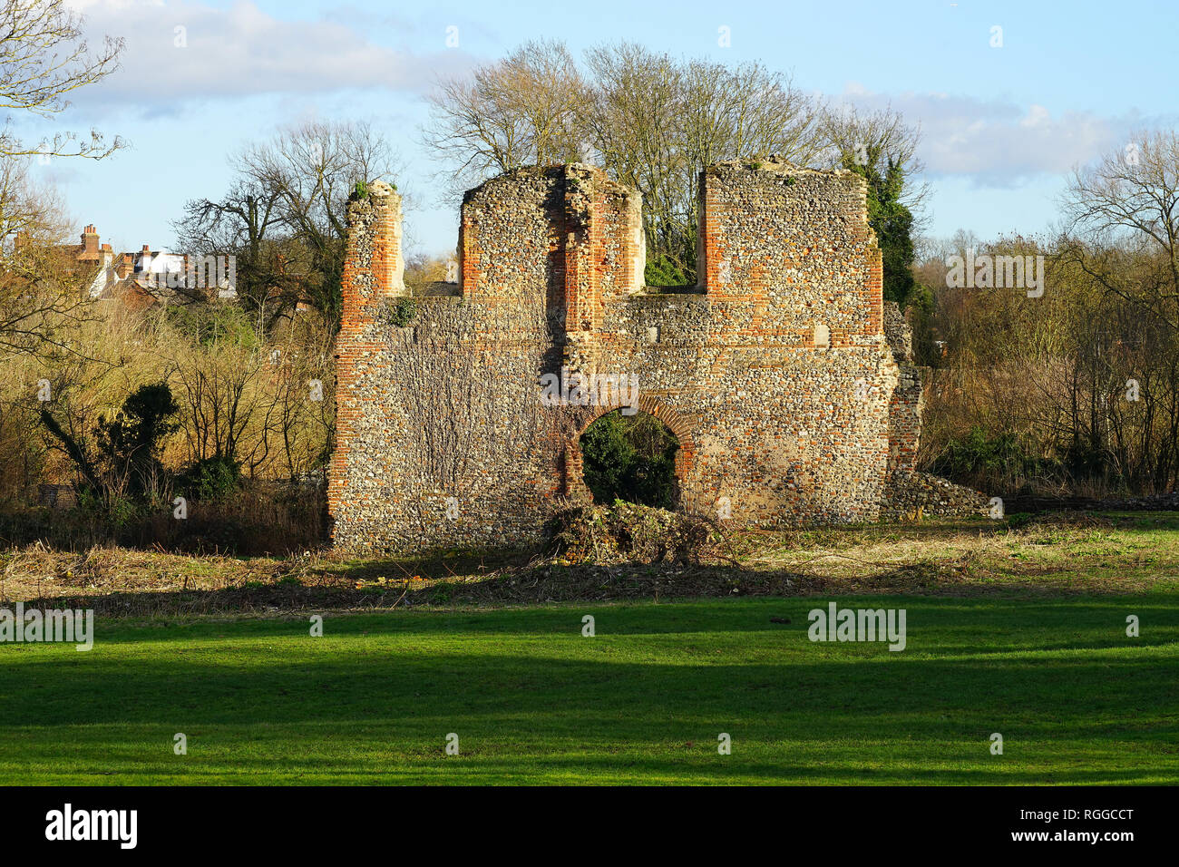 The ruins of Sopwell Nunnery, St Albans, Hertfordshire Stock Photo