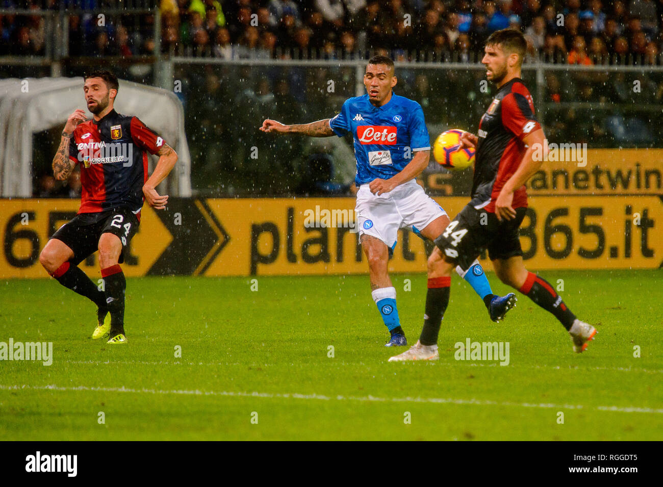 GENOVA - NOV 10, 2018: Genoa Fans. C.F.C Genoa - SSC Napoli